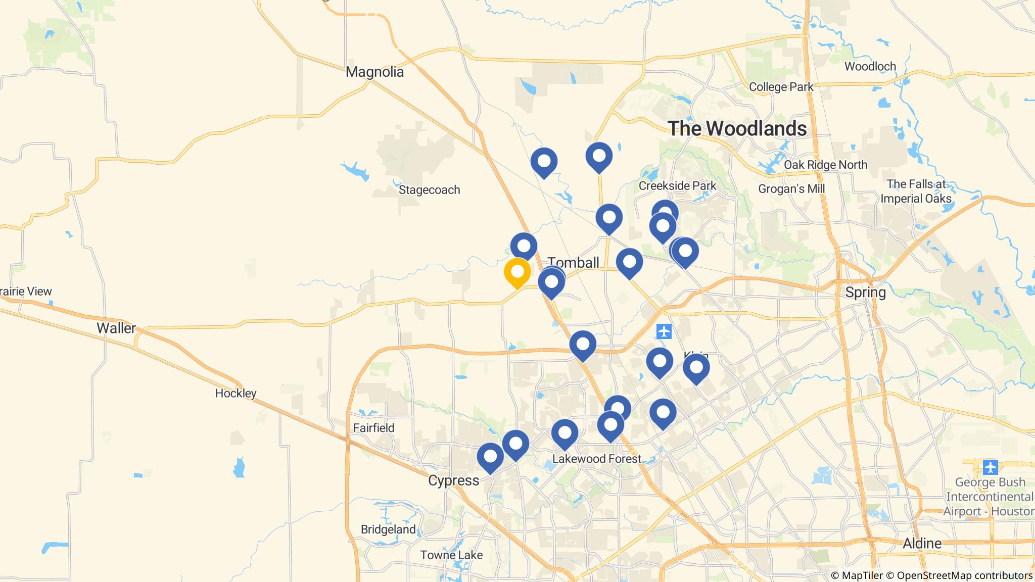 Street map of the ATM area