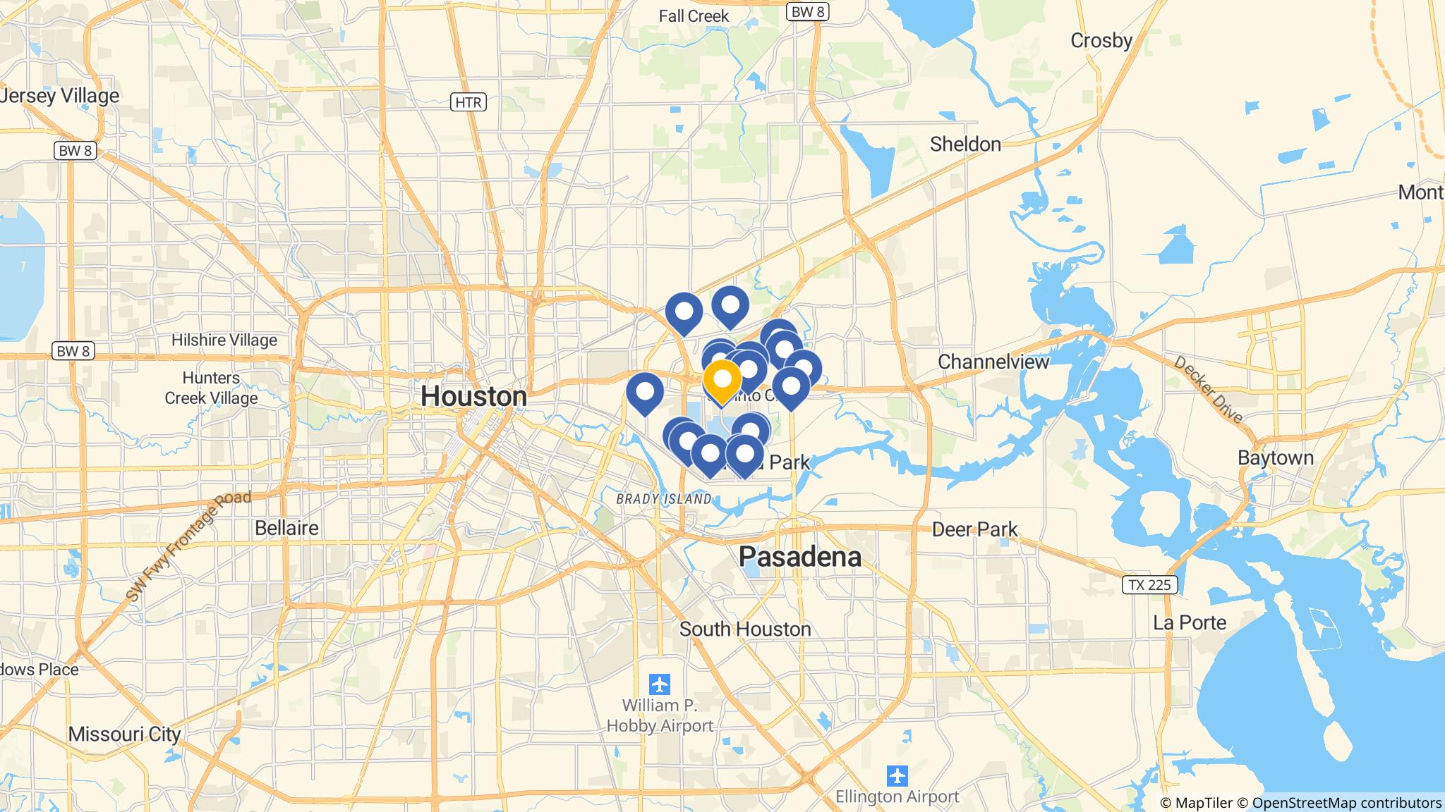 Street map of the ATM area