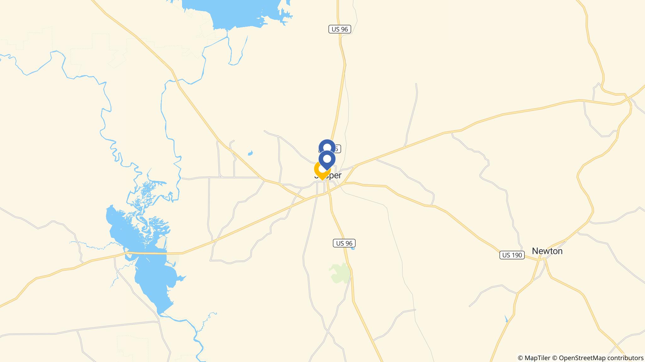 Street map of the ATM area