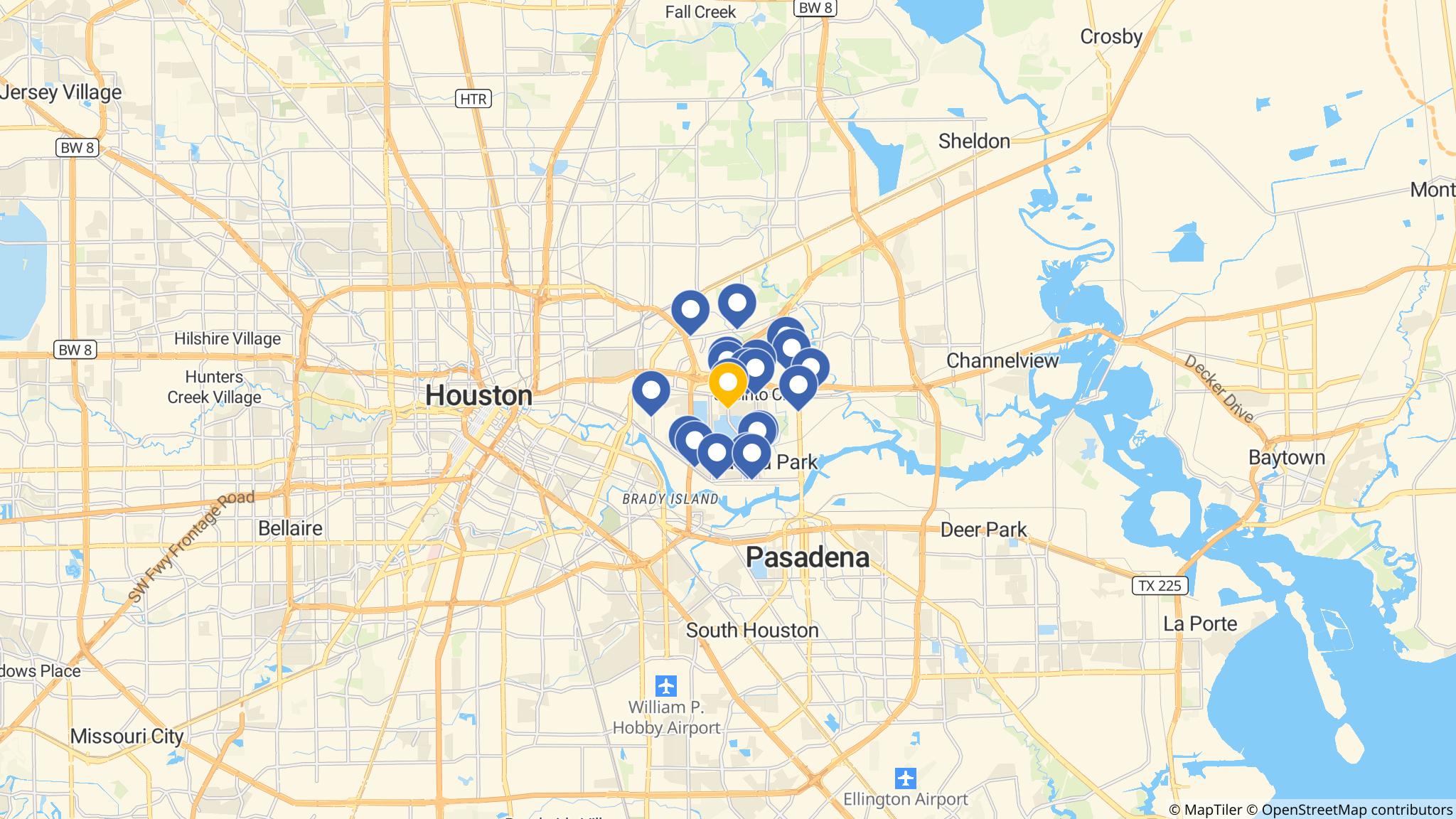 Street map of the ATM area