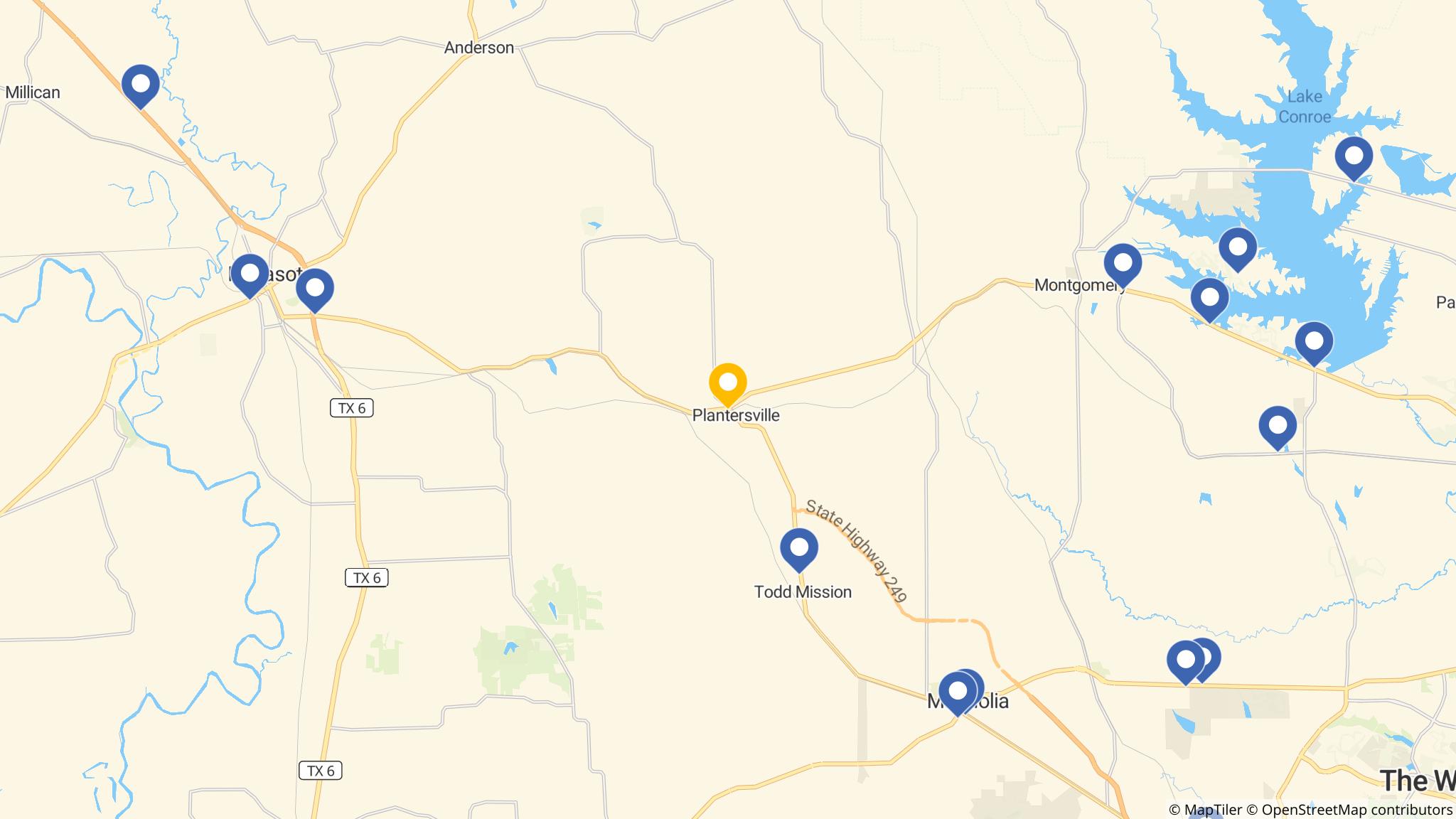 Street map of the ATM area