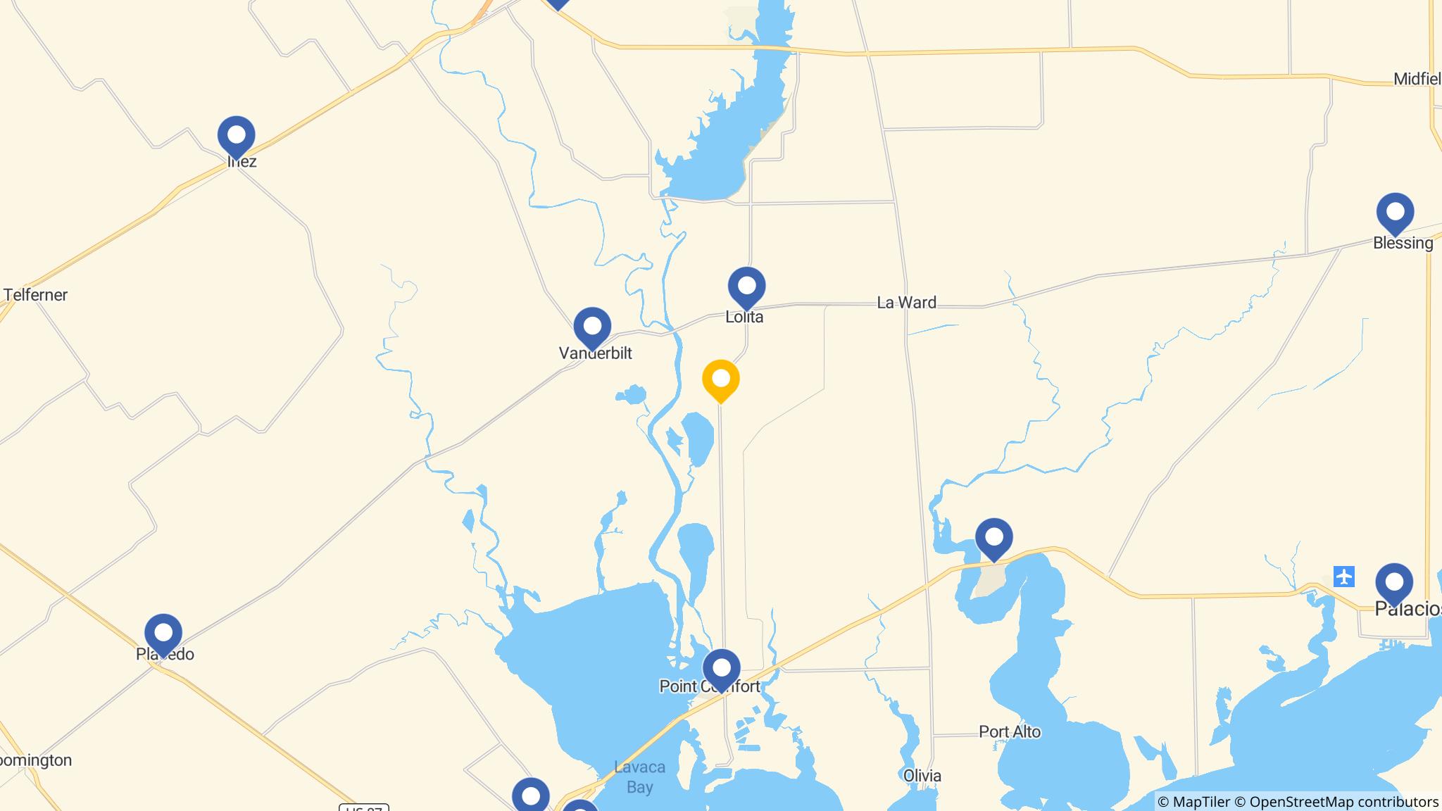Street map of the ATM area