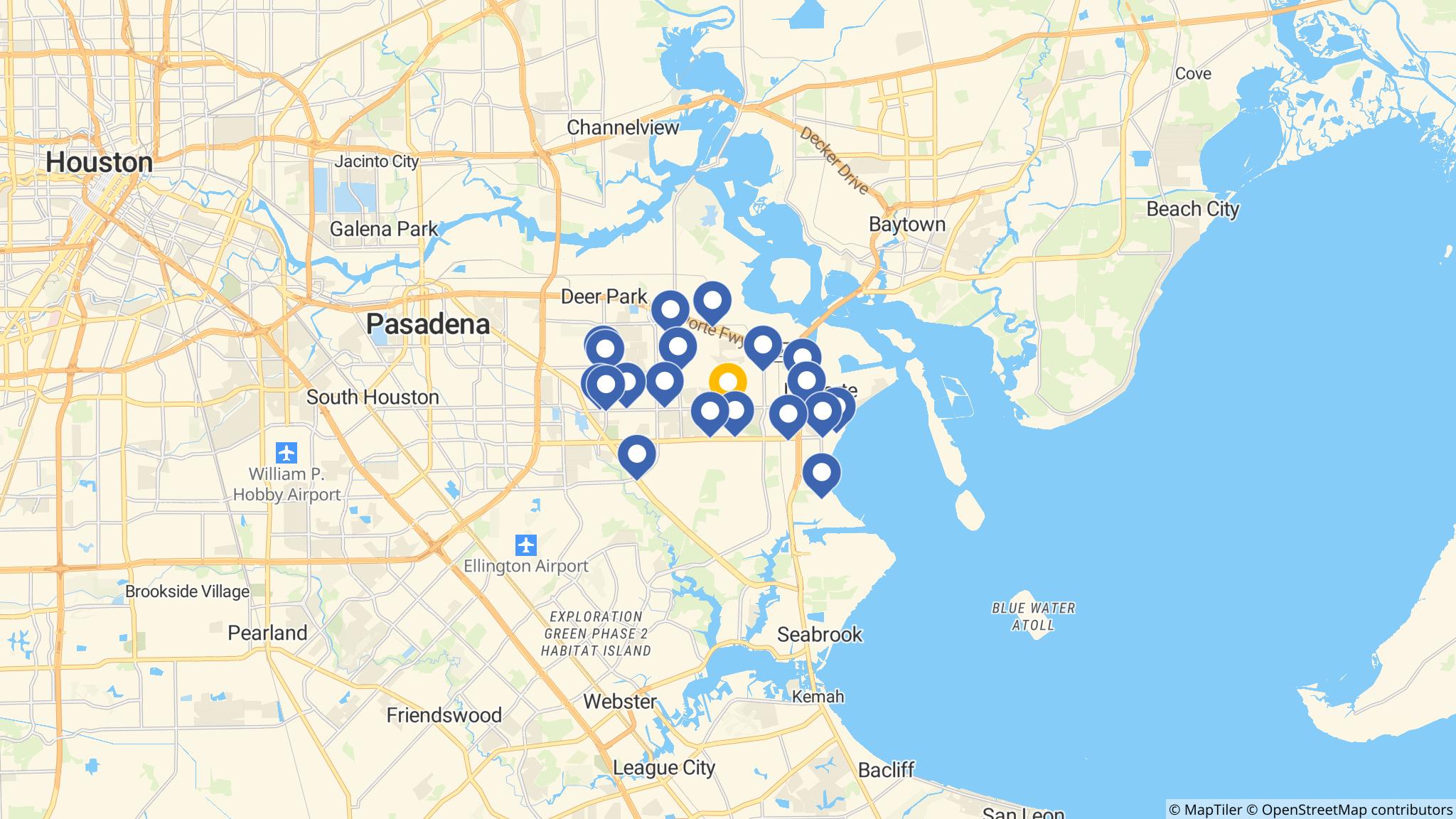 Street map of the ATM area