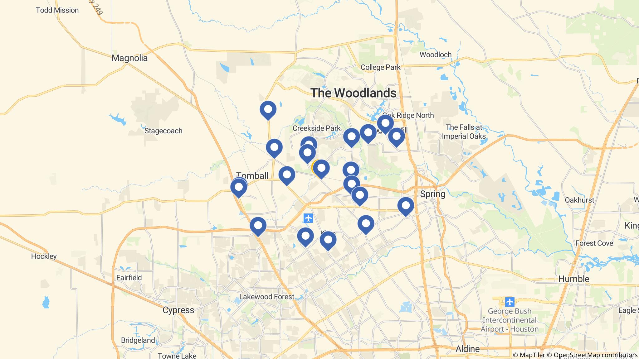 Street map of the ATM area