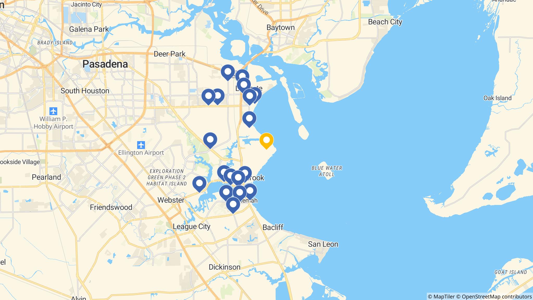 Street map of the ATM area