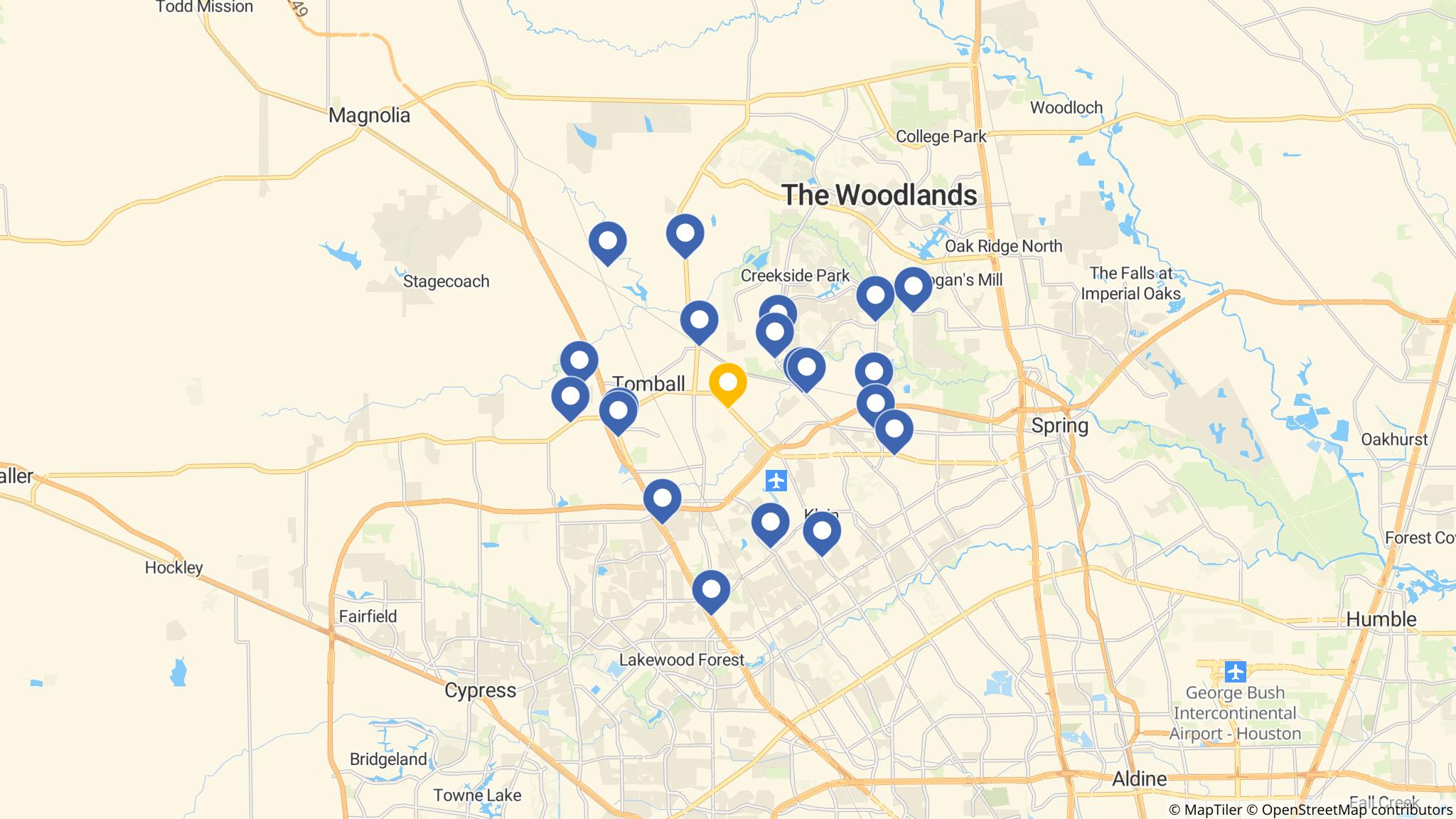 Street map of the ATM area