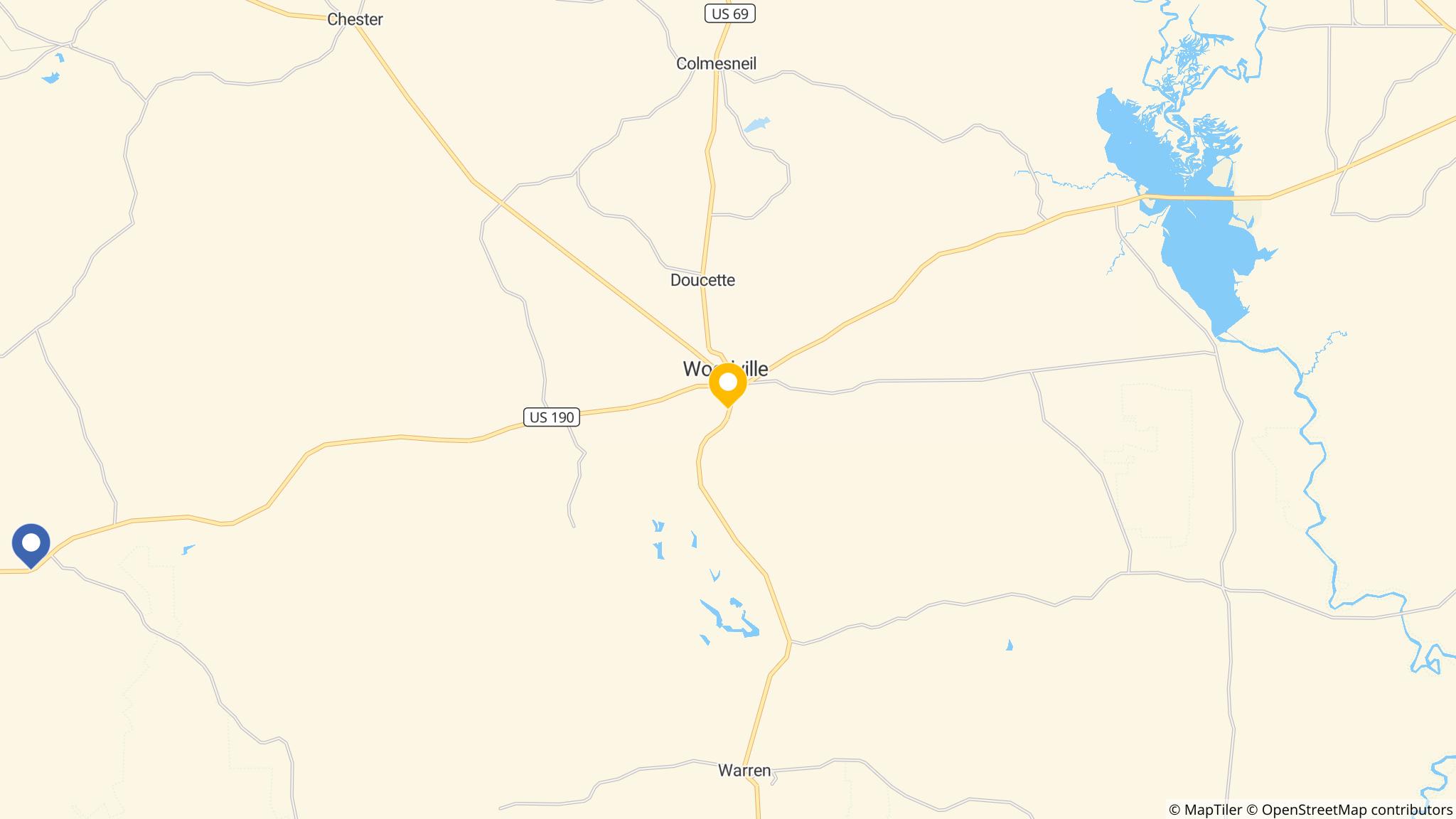 Street map of the ATM area