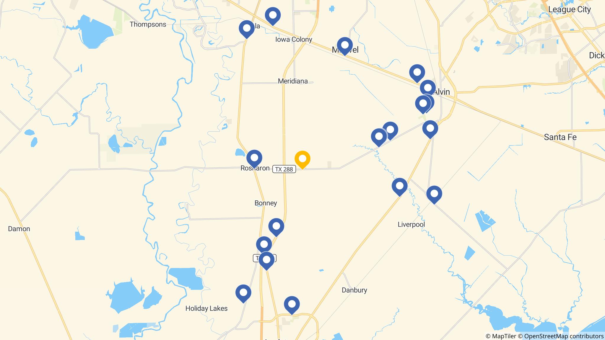 Street map of the ATM area