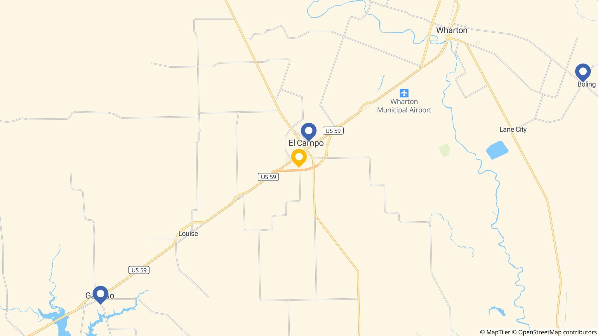 Street map of the ATM area