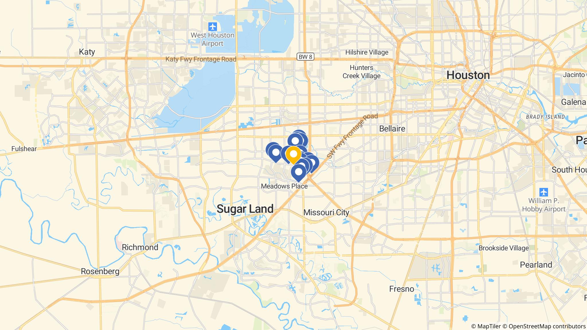 Street map of the ATM area
