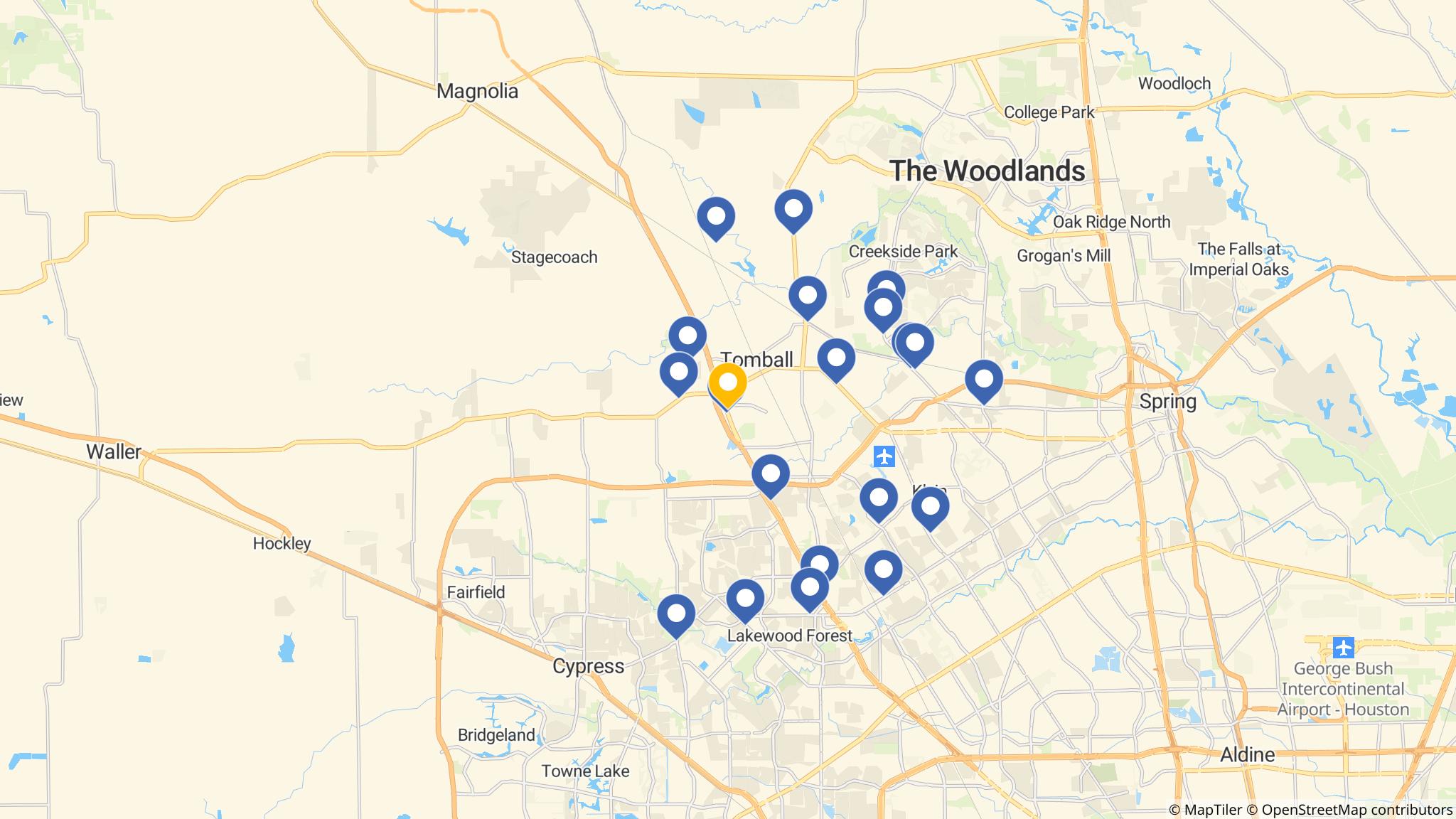 Street map of the ATM area