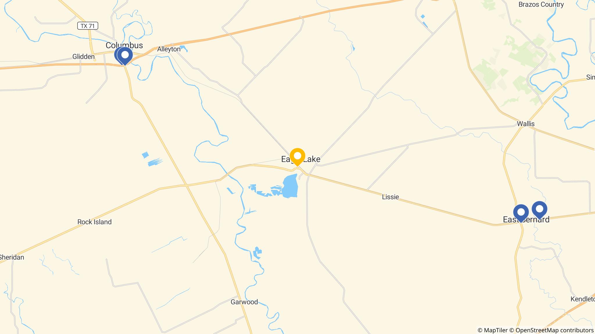Street map of the ATM area