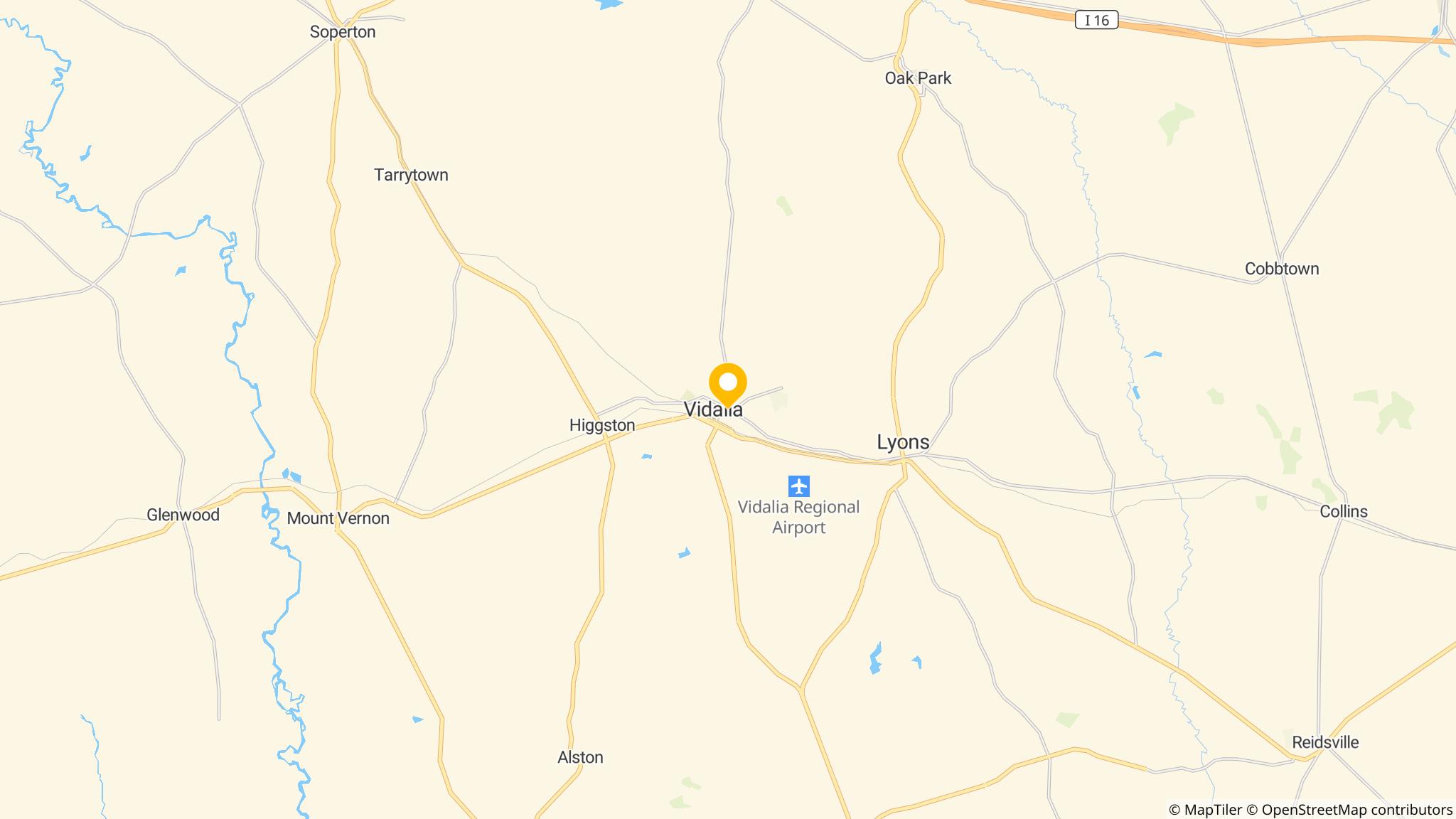 Street map of the ATM area