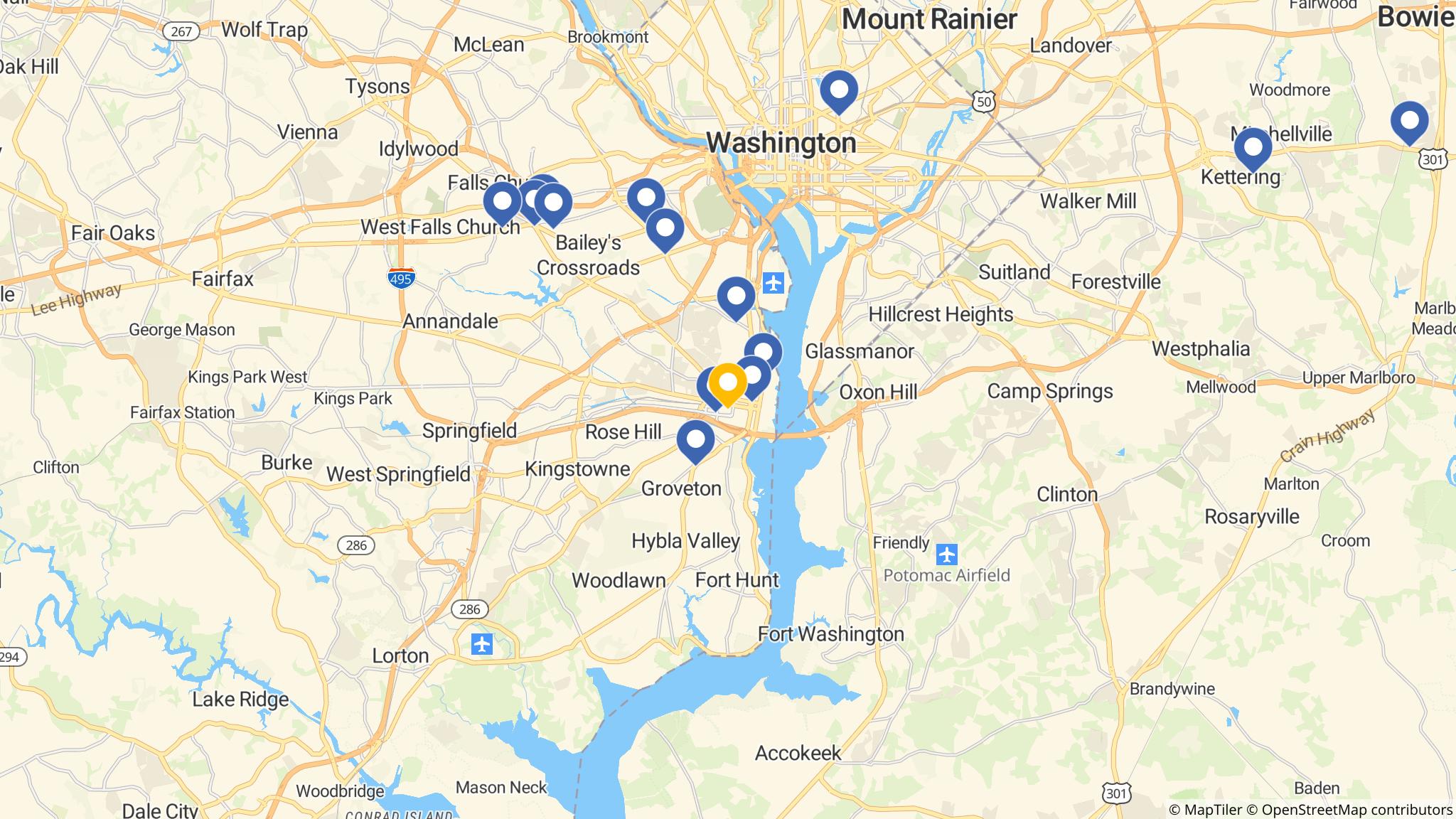 Street map of the ATM area