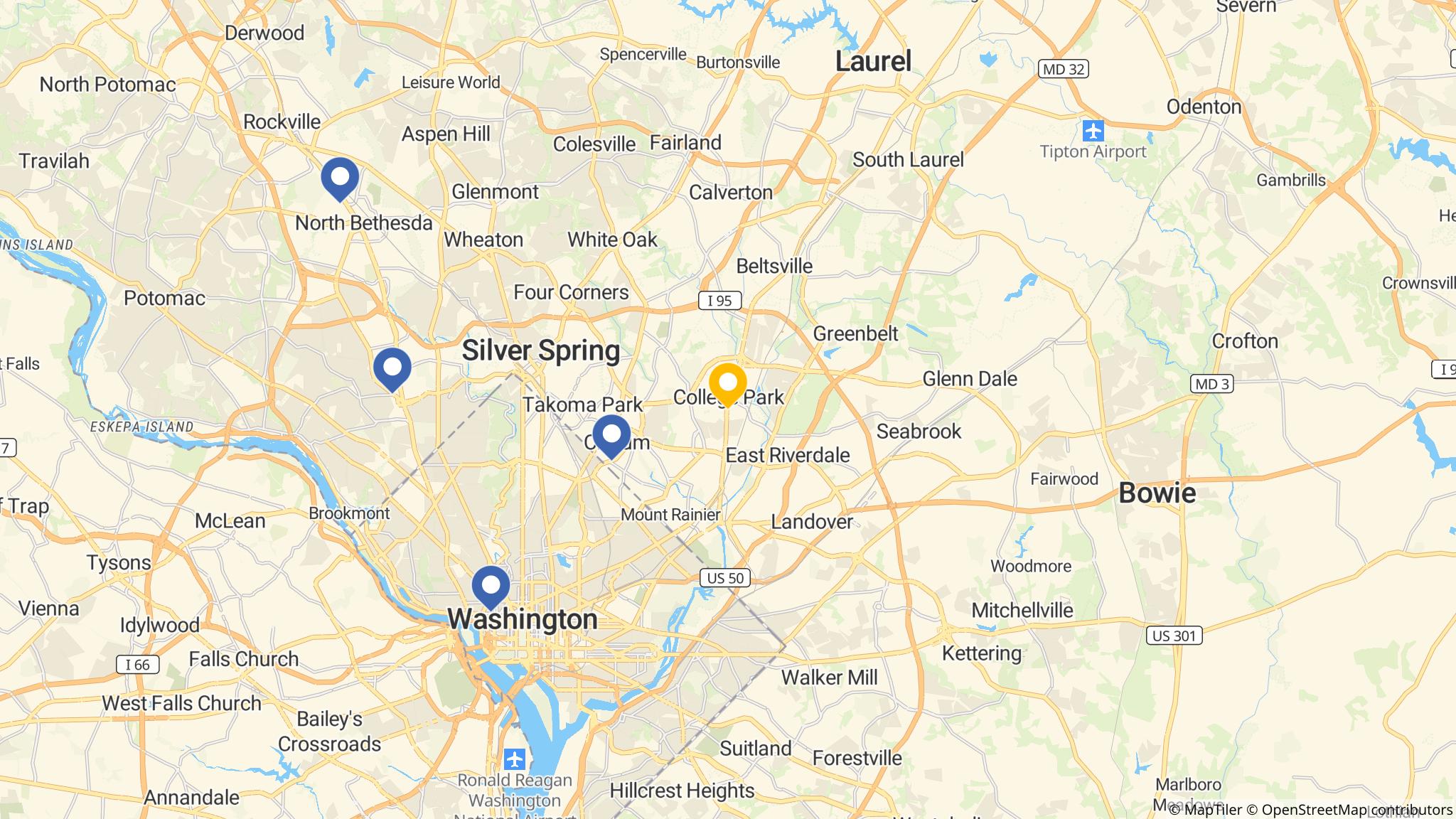 Street map of the ATM area