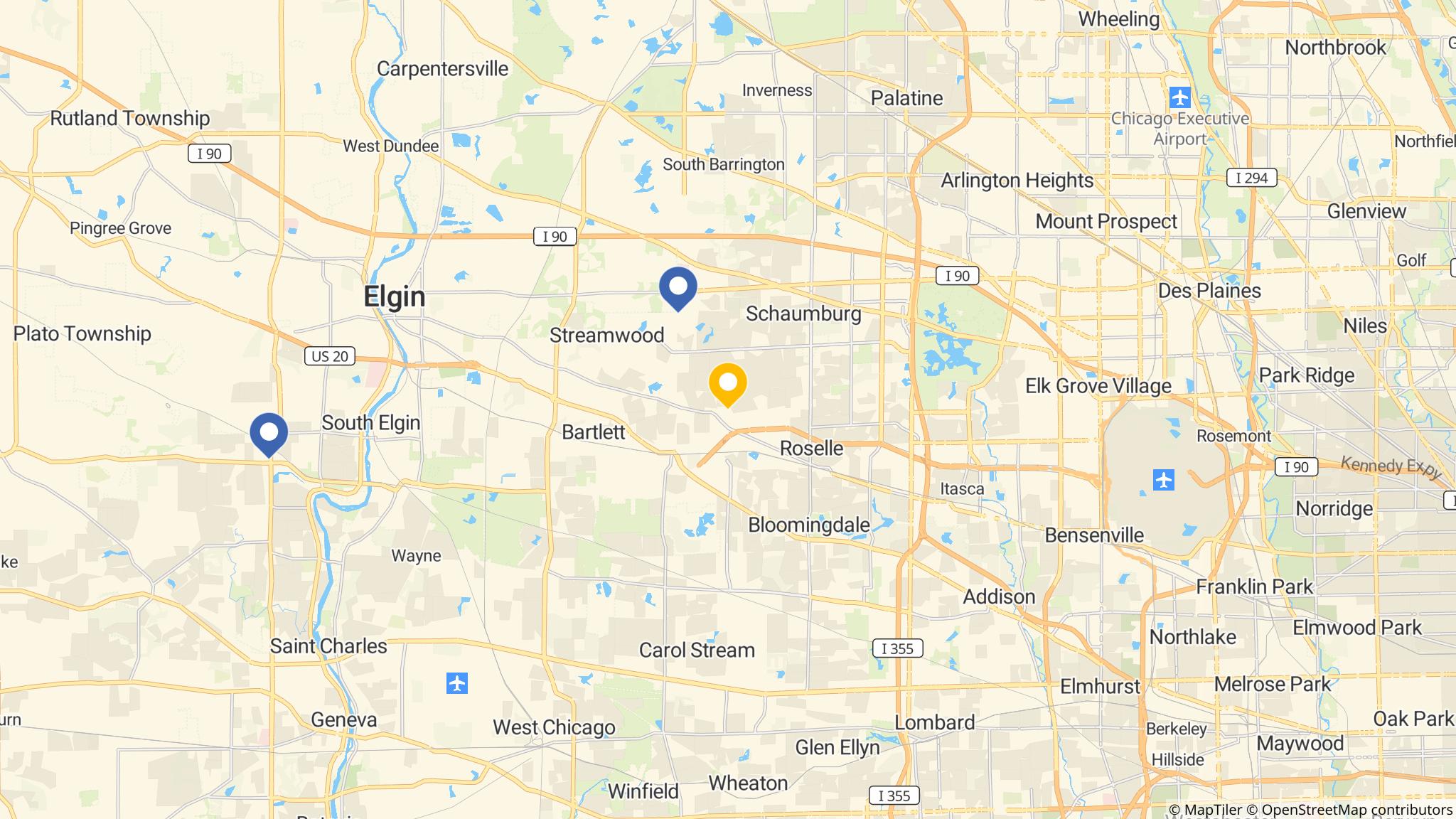 Street map of the ATM area