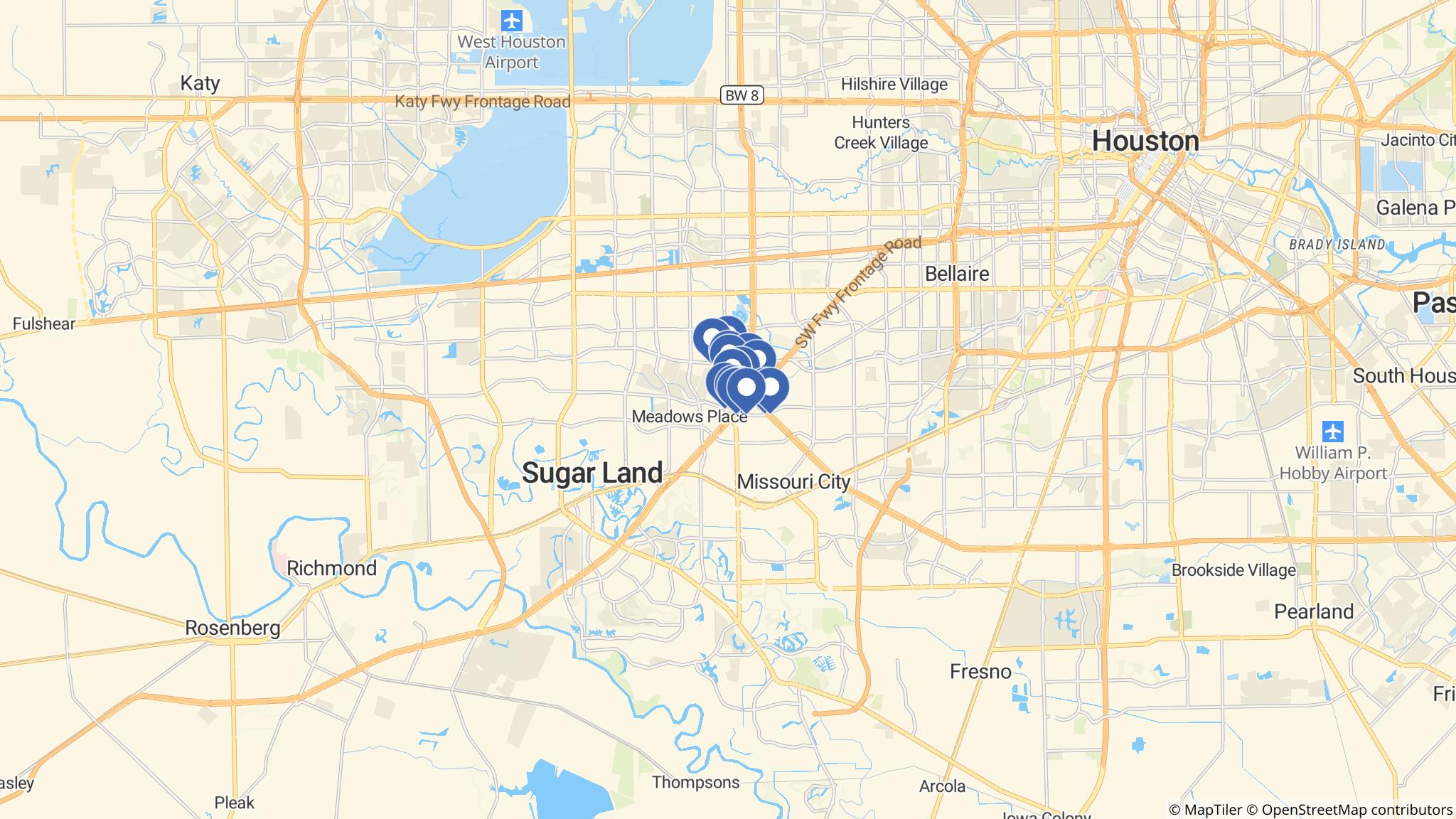 Street map of the ATM area