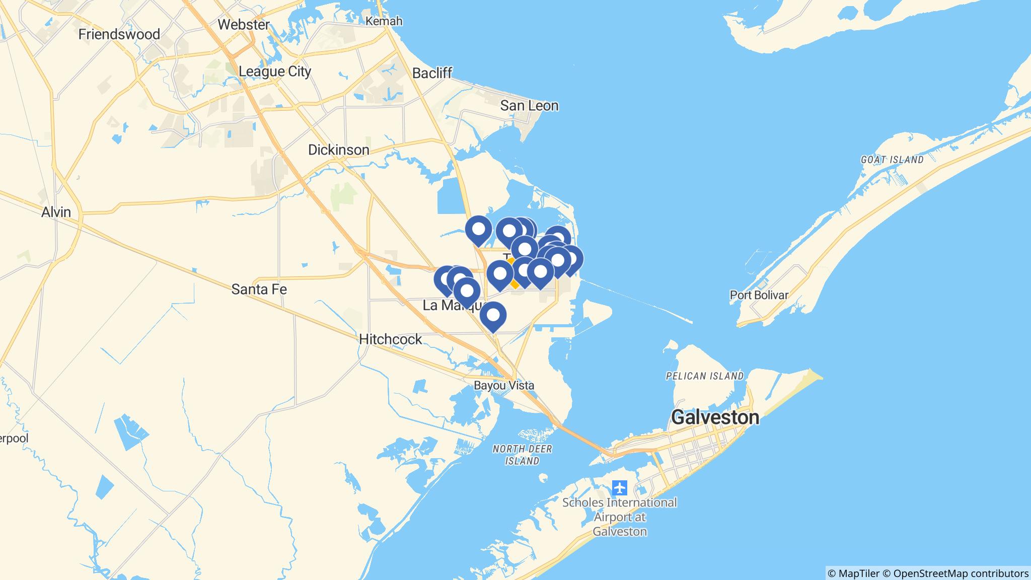 Street map of the ATM area