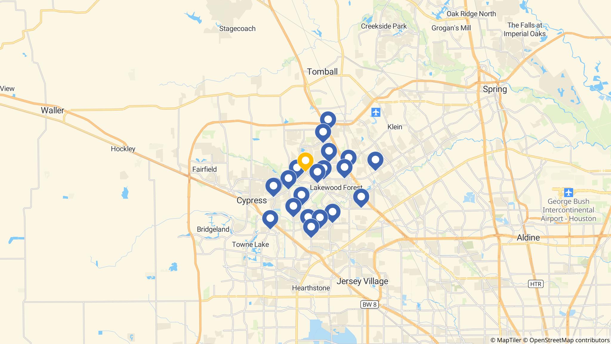 Street map of the ATM area