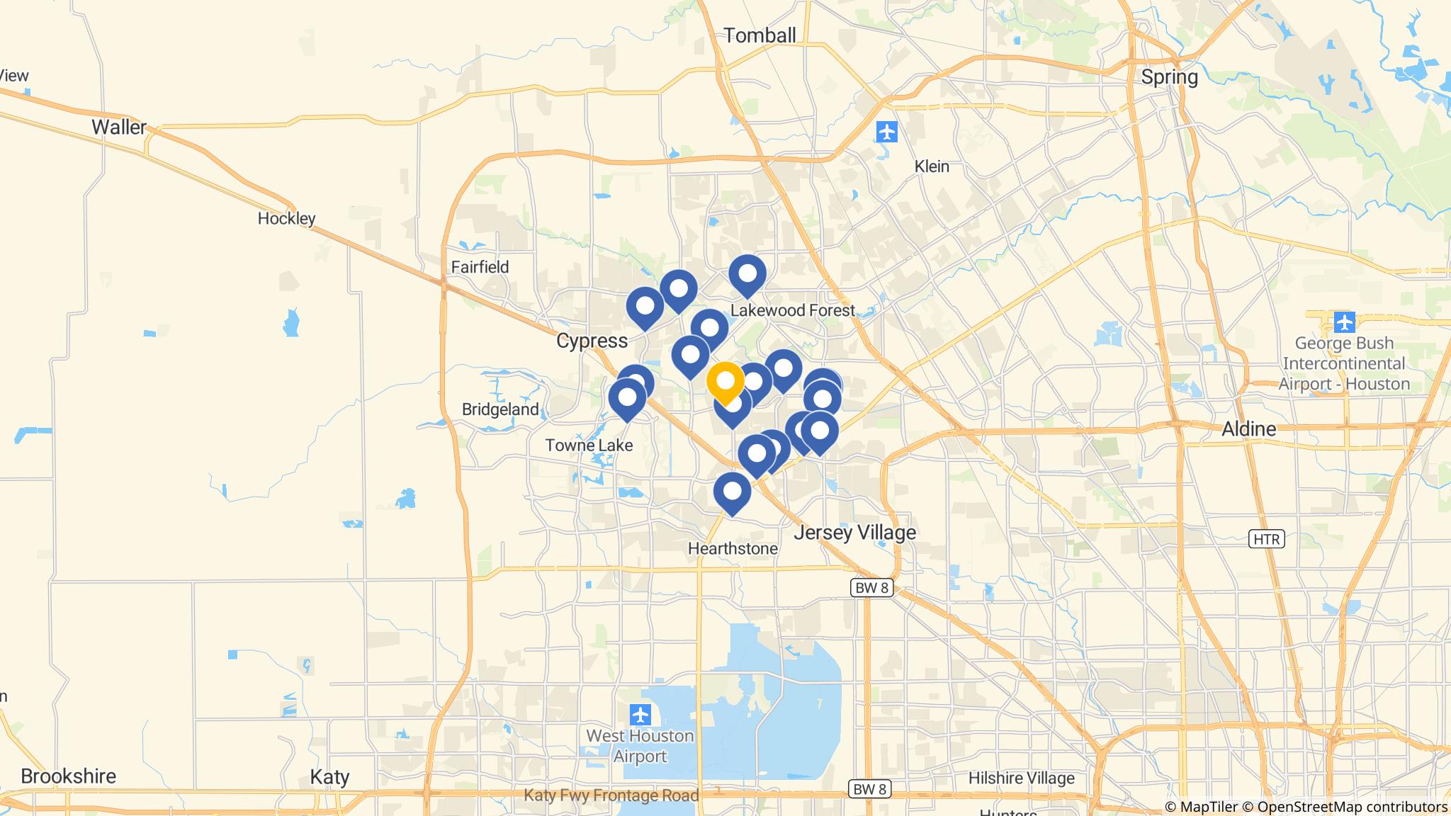 Street map of the ATM area