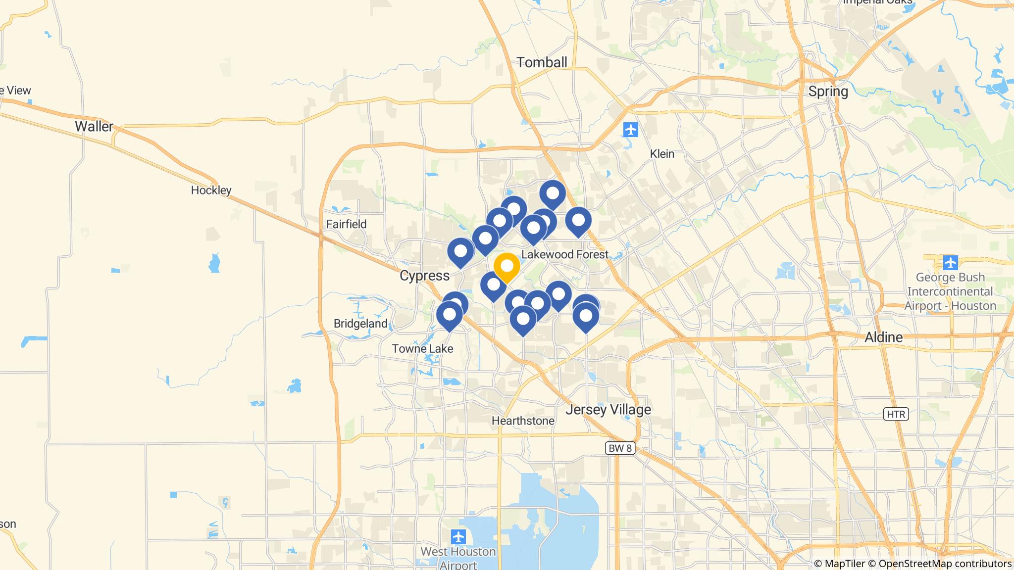 Street map of the ATM area