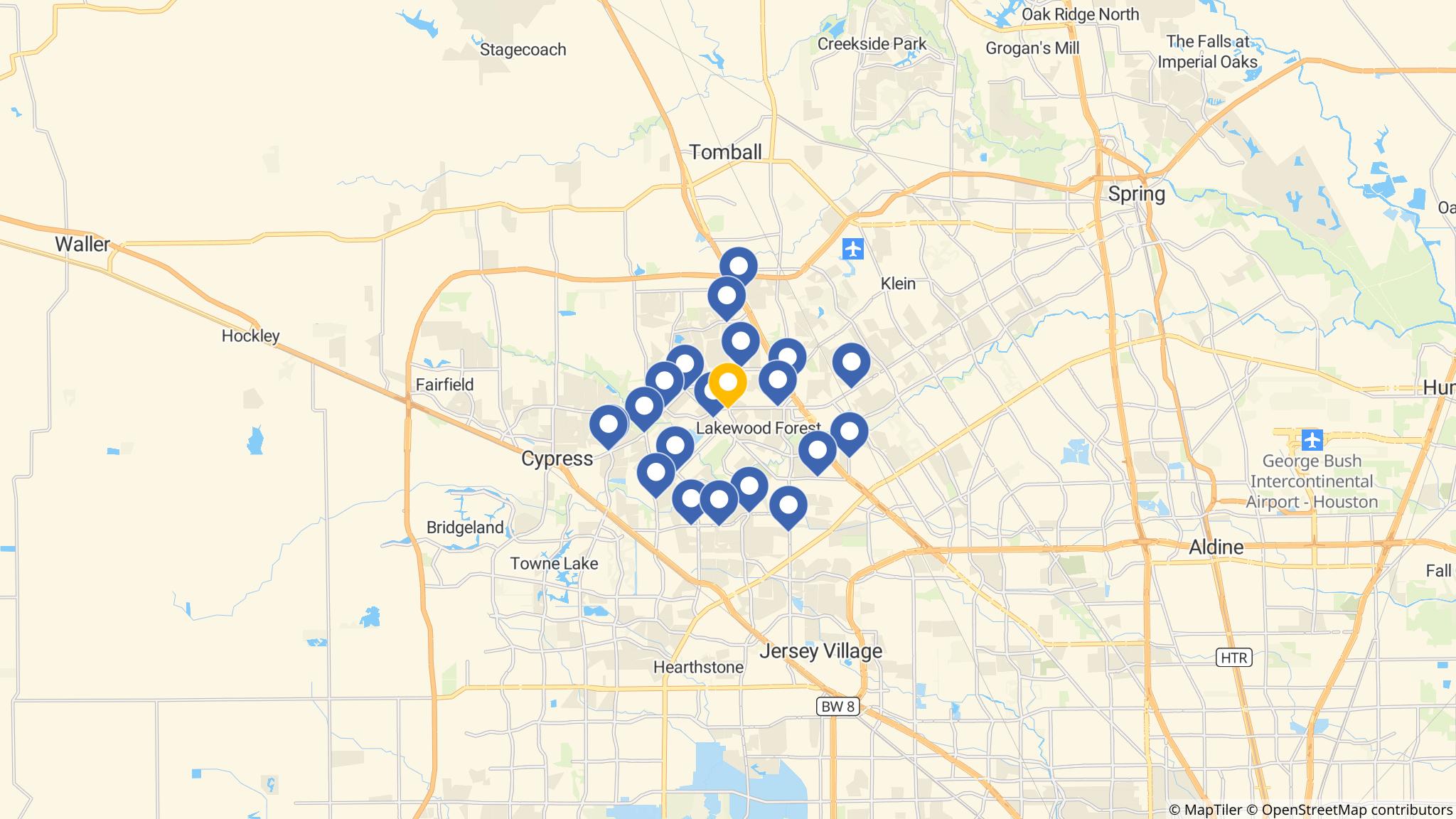 Street map of the ATM area