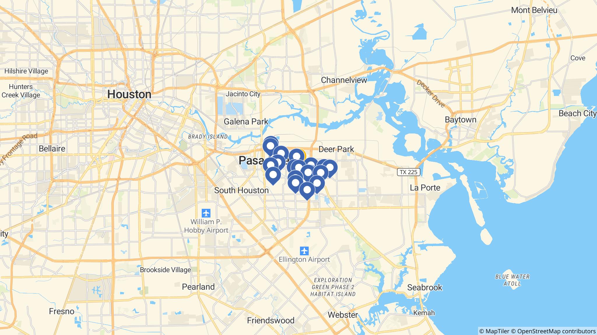 Street map of the ATM area