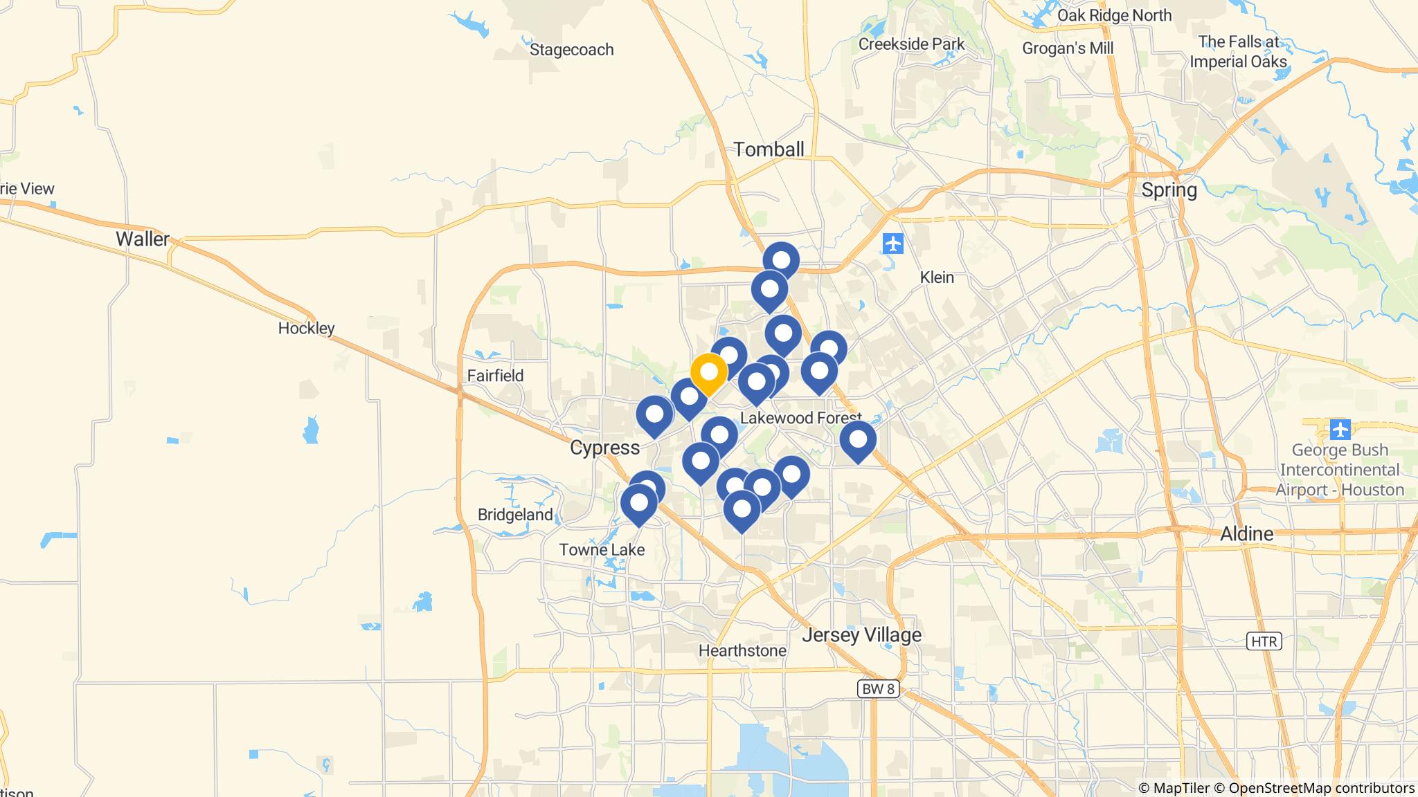 Street map of the ATM area