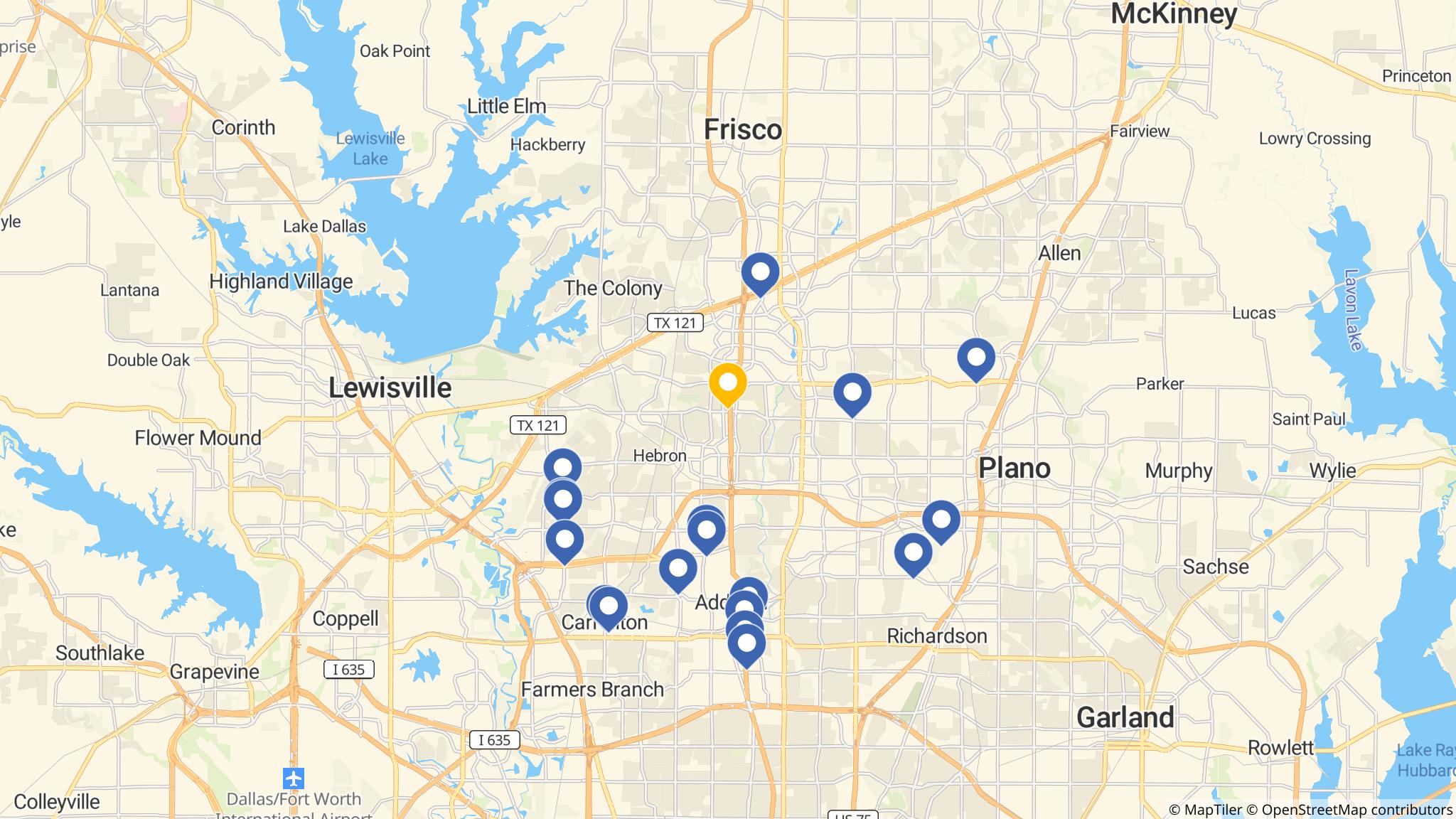 Street map of the ATM area