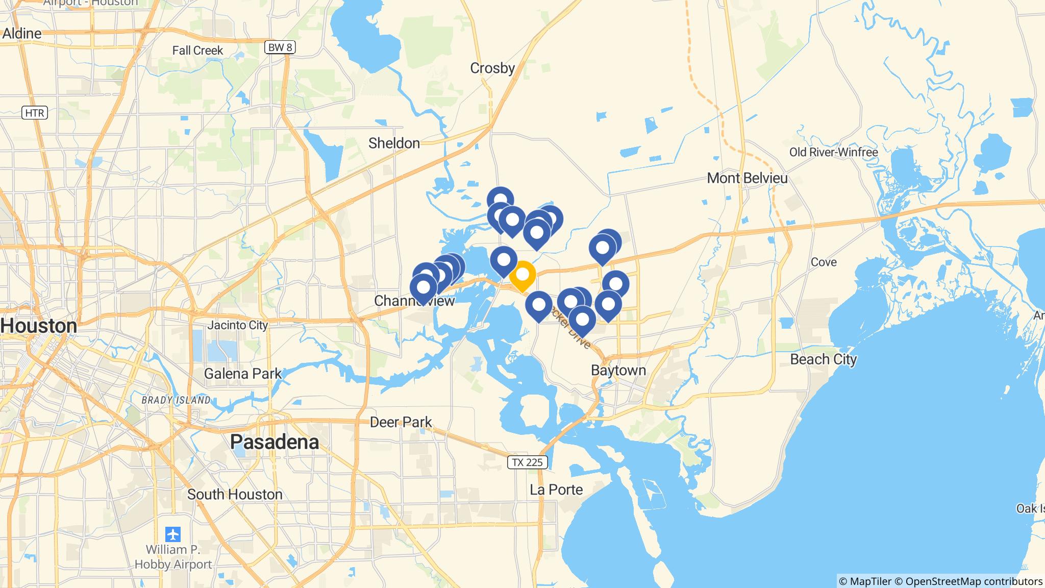 Street map of the ATM area