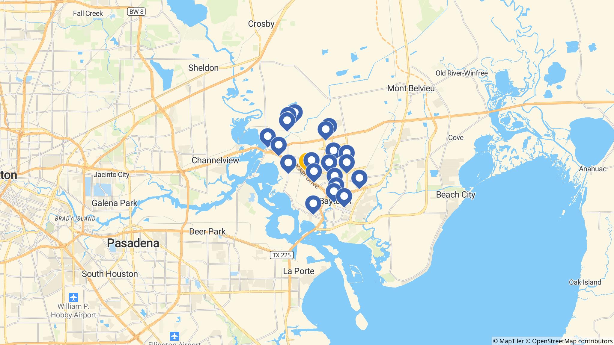 Street map of the ATM area