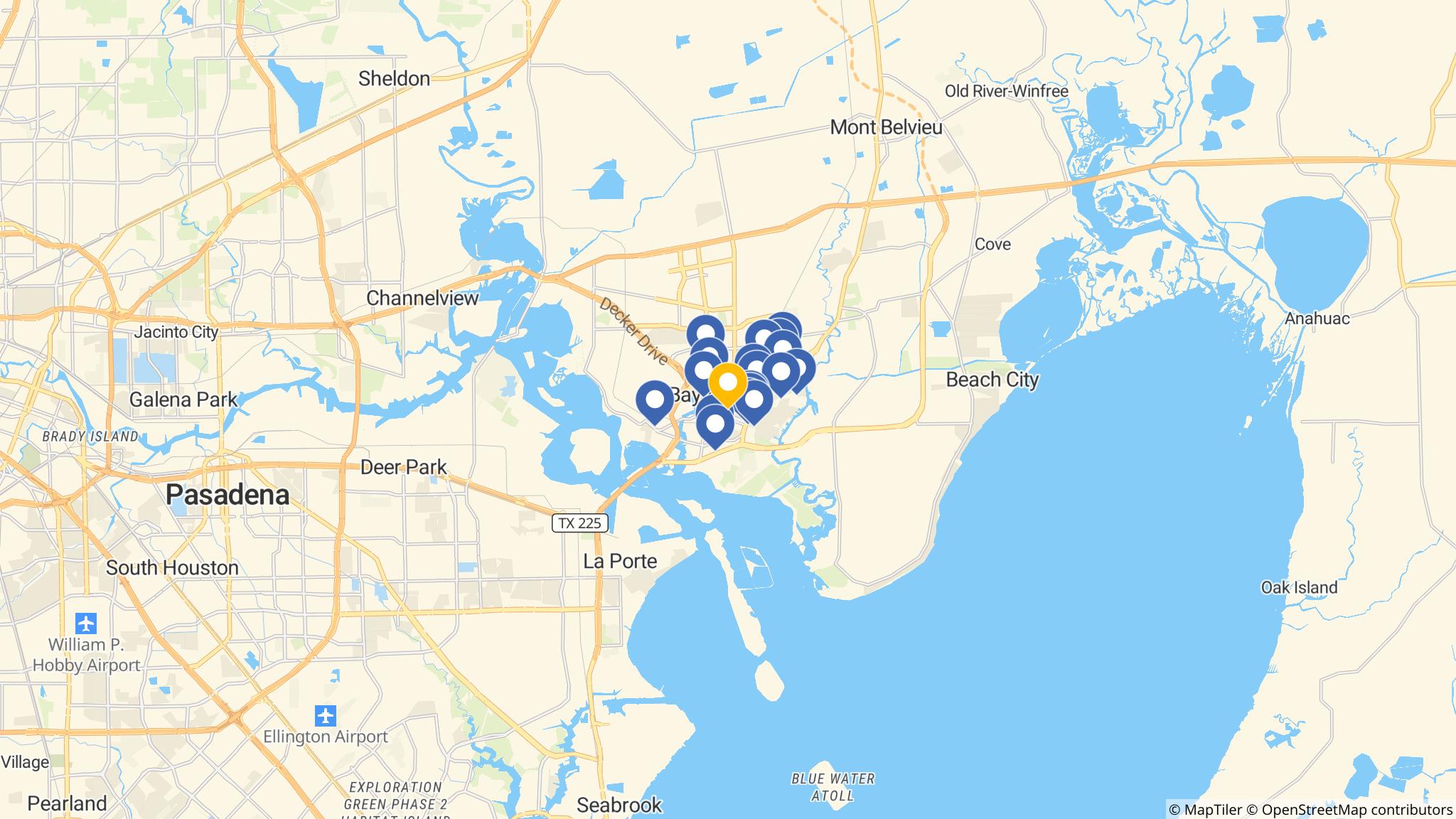 Street map of the ATM area