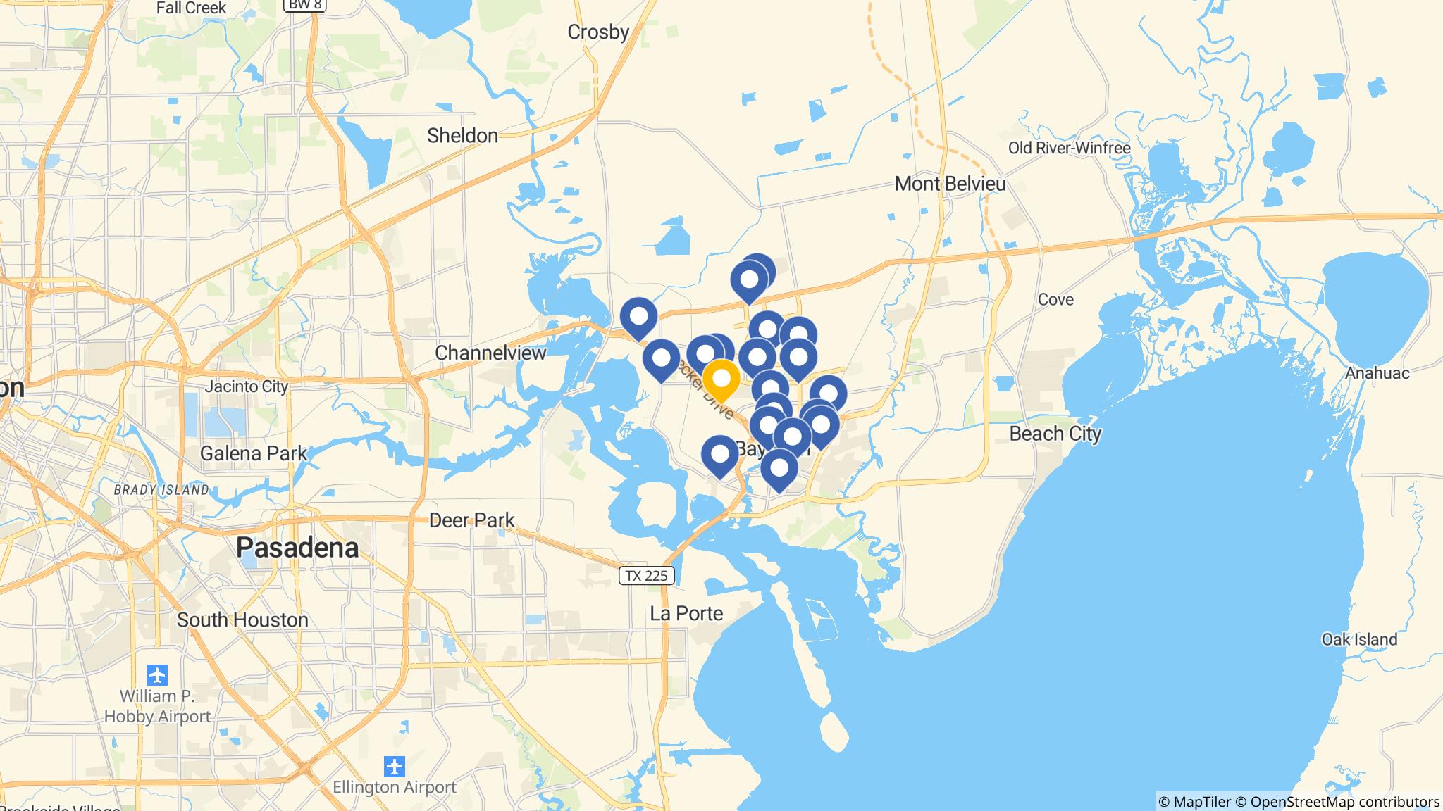 Street map of the ATM area