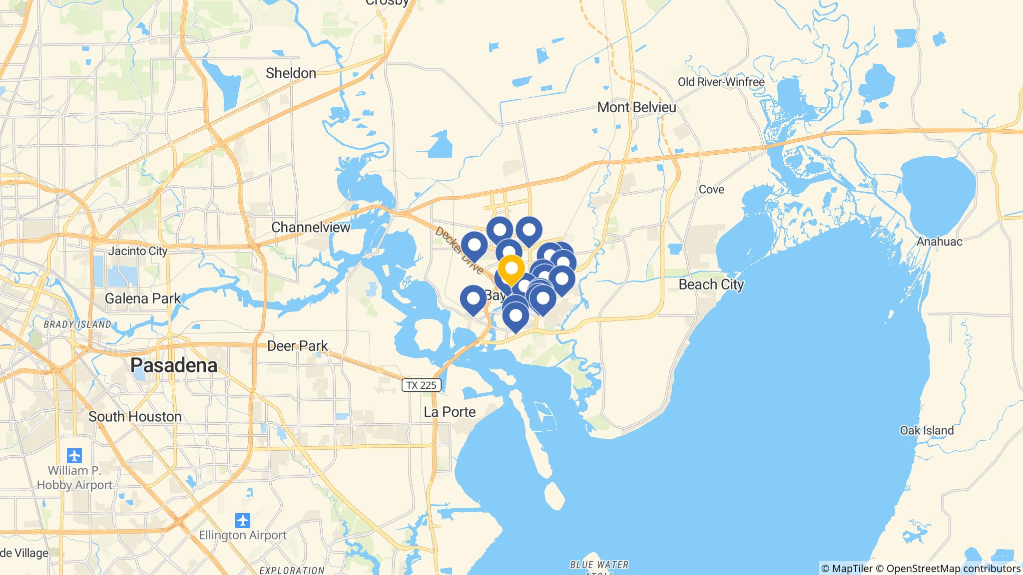 Street map of the ATM area