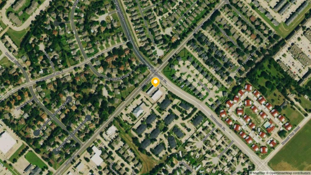 Satellite photo of the location