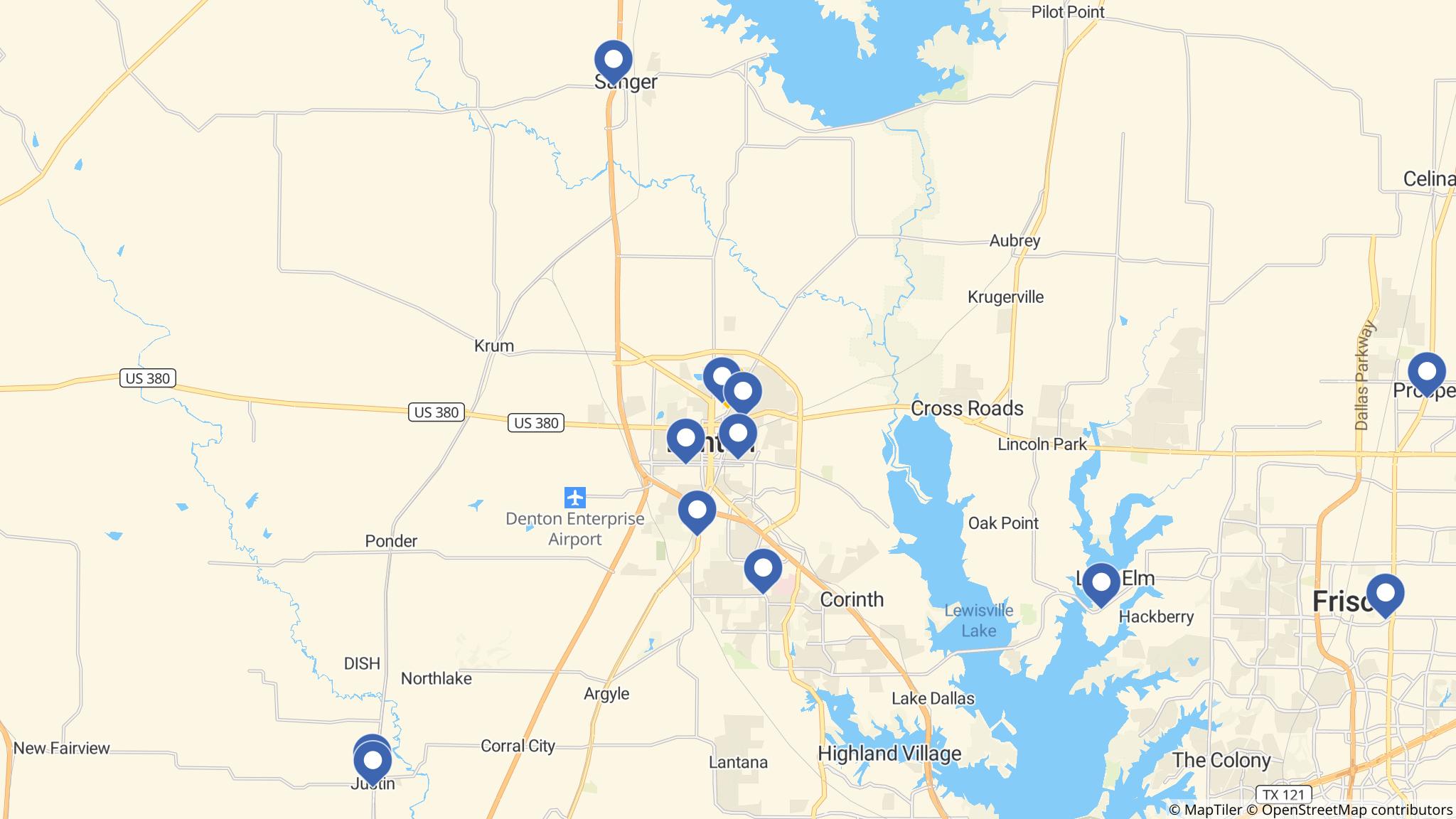 Street map of the ATM area
