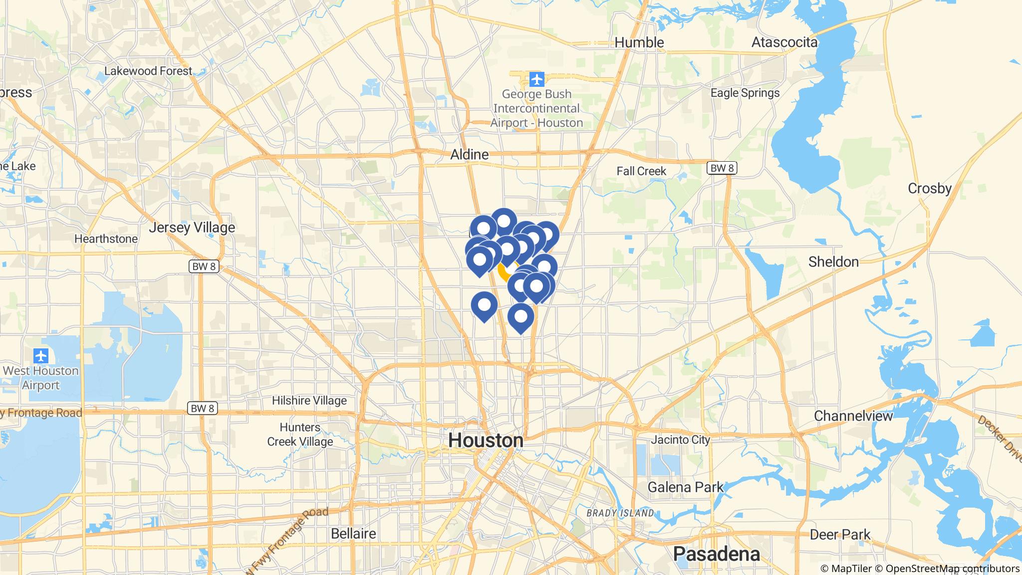 Street map of the ATM area