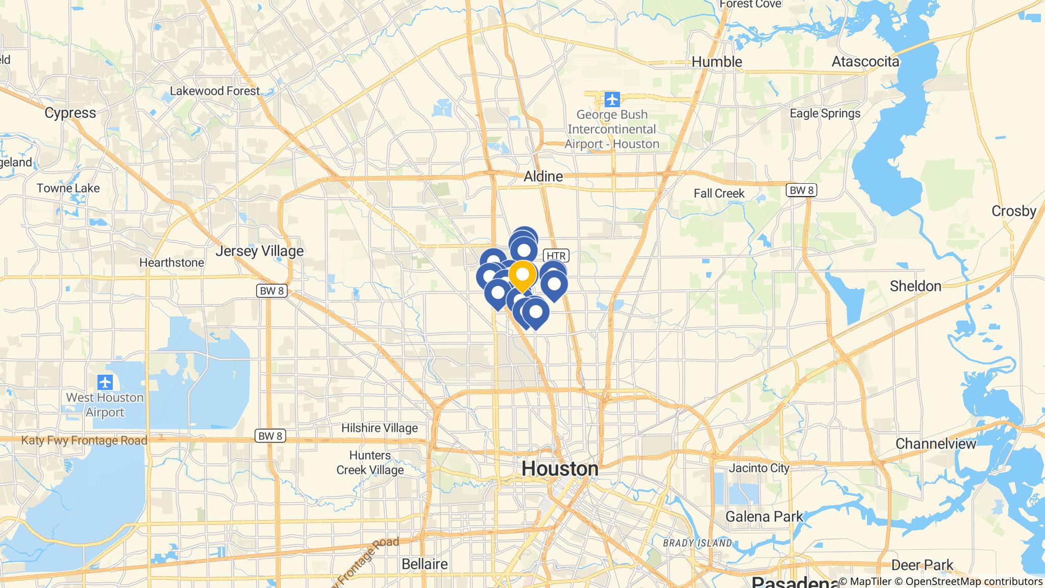 Street map of the ATM area