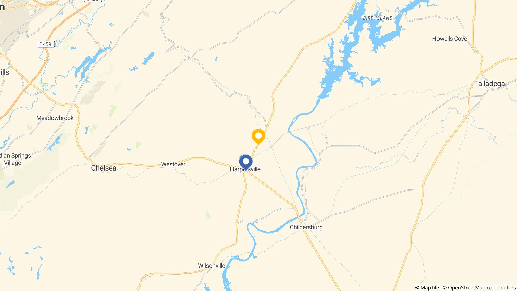 Street map of the ATM area