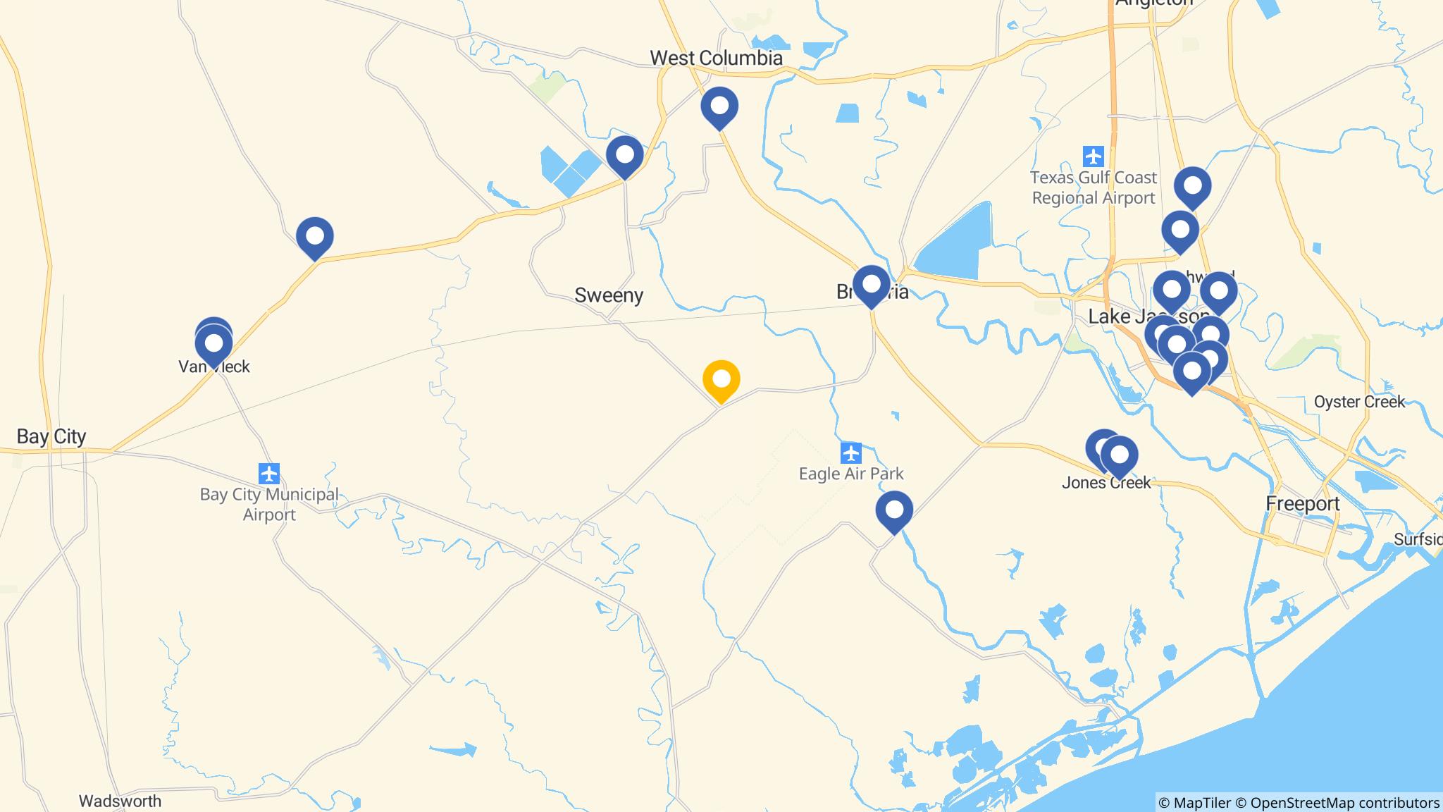 Street map of the ATM area