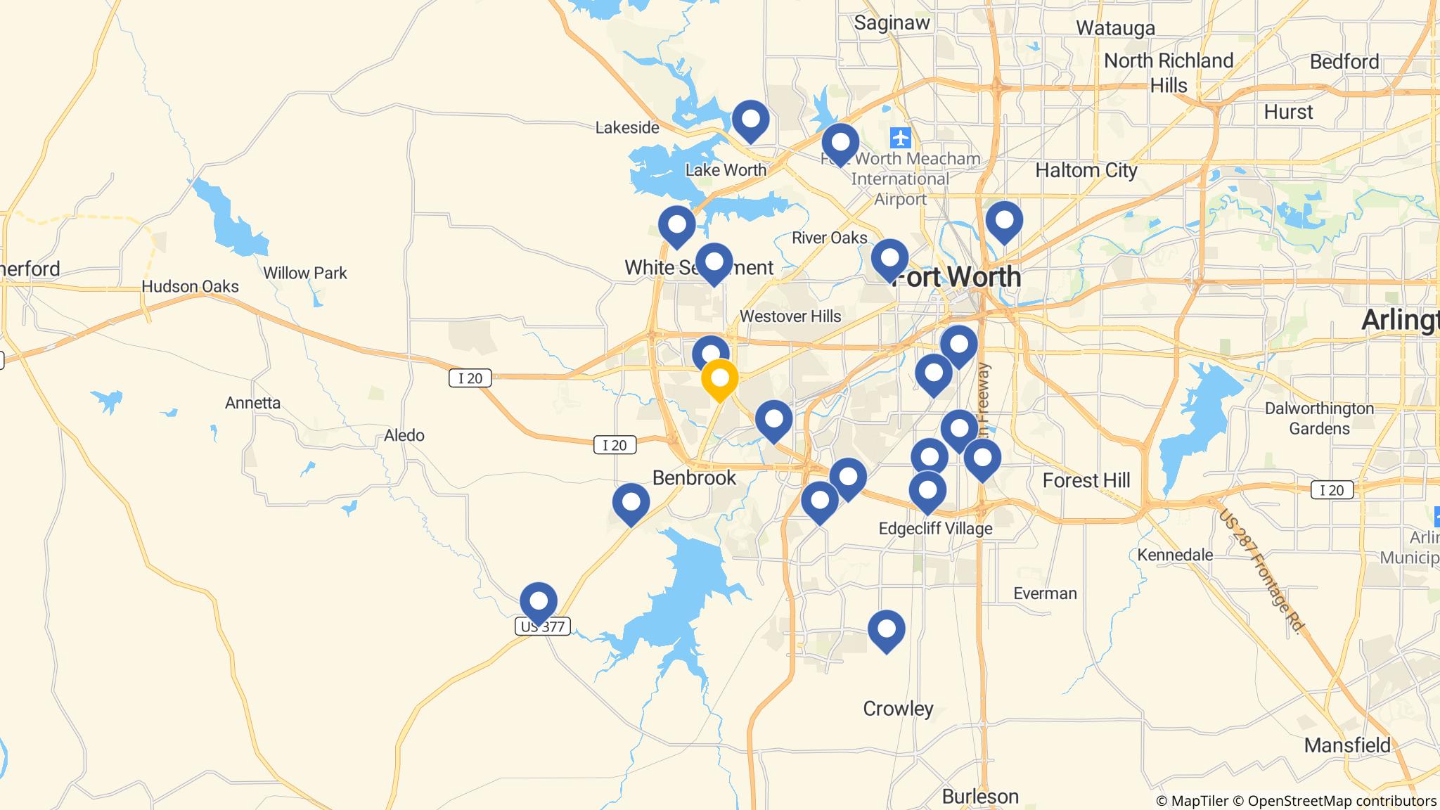 Street map of the ATM area