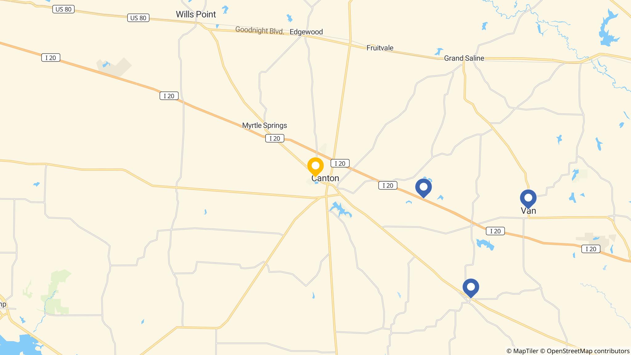 Street map of the ATM area