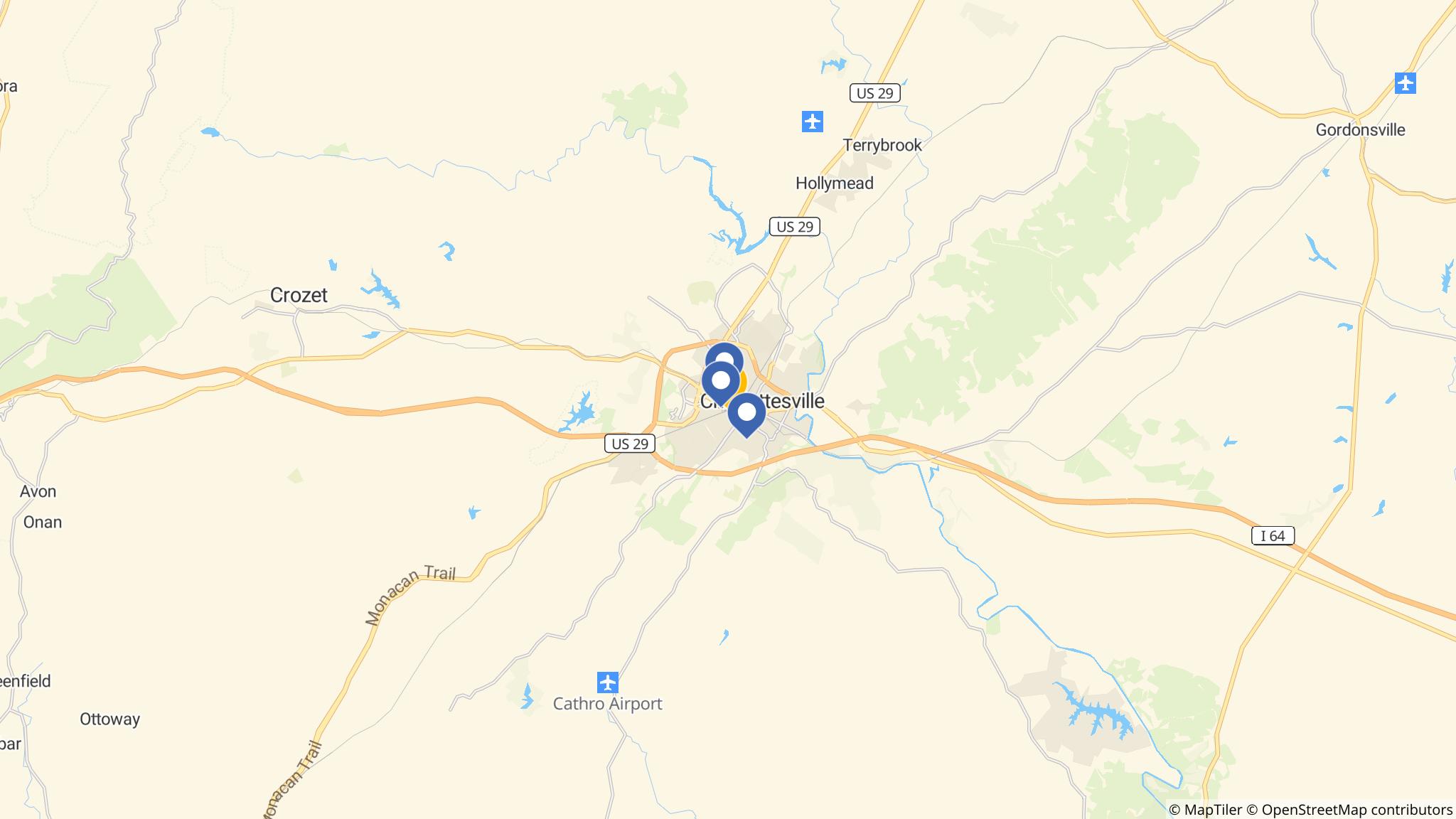 Street map of the ATM area