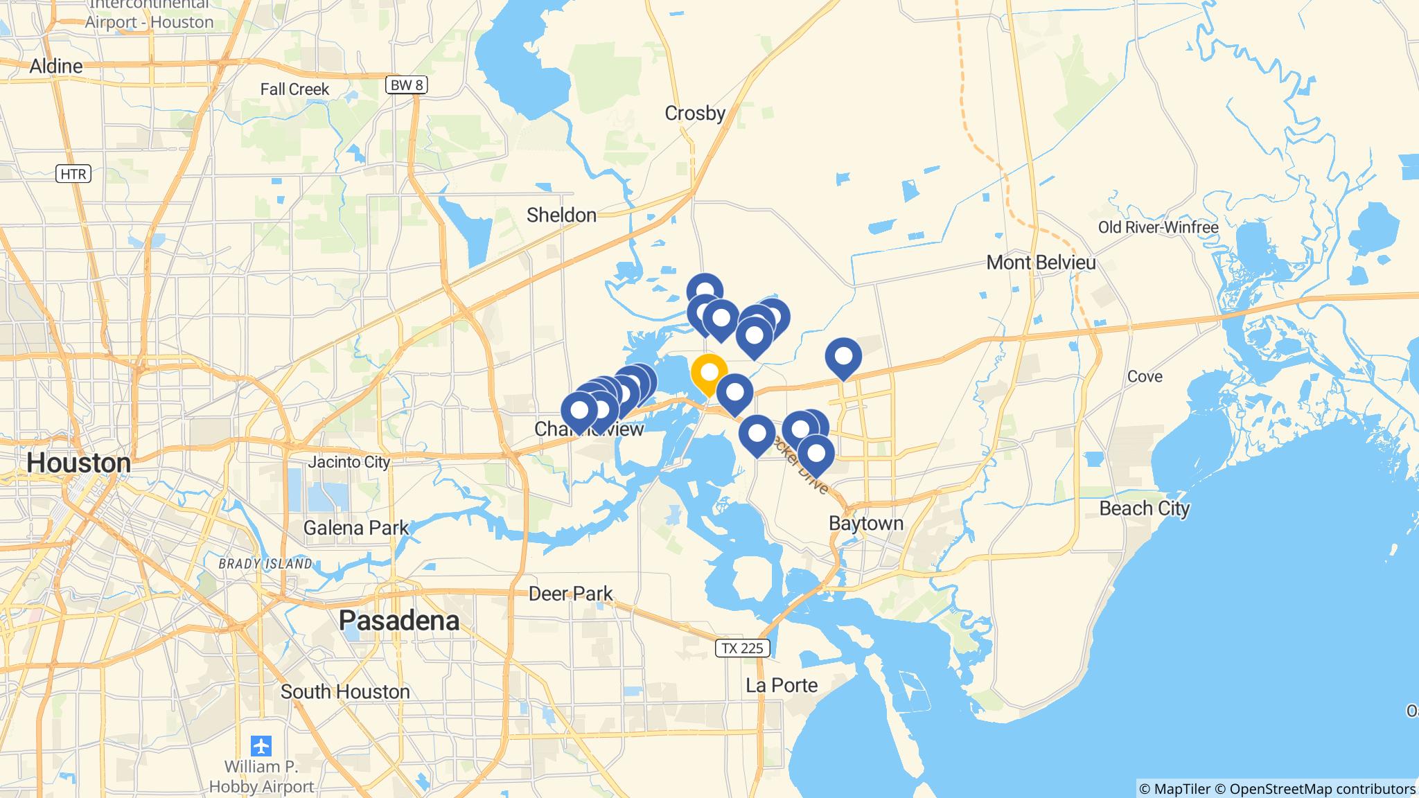Street map of the ATM area