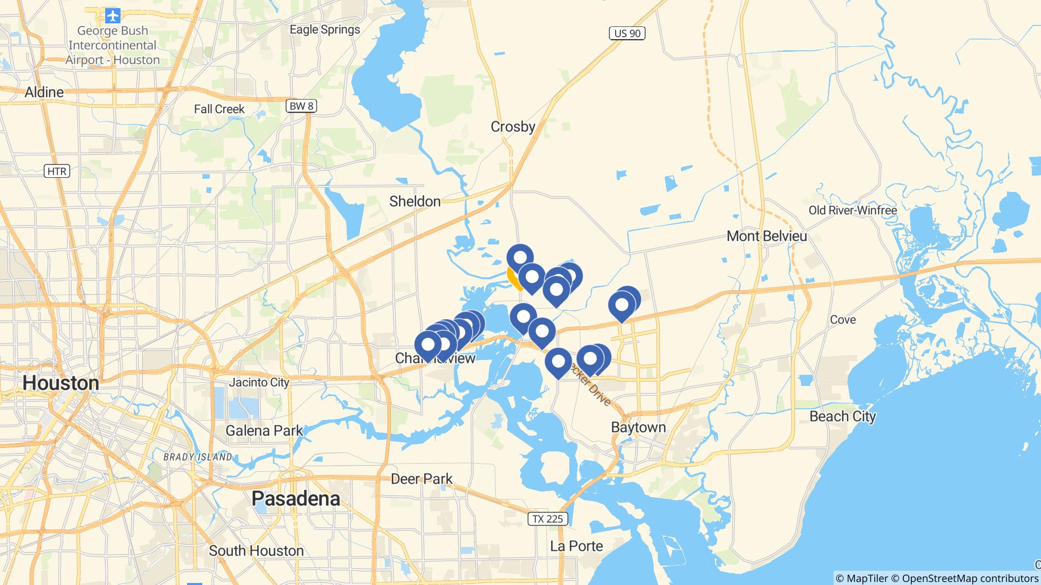 Street map of the ATM area
