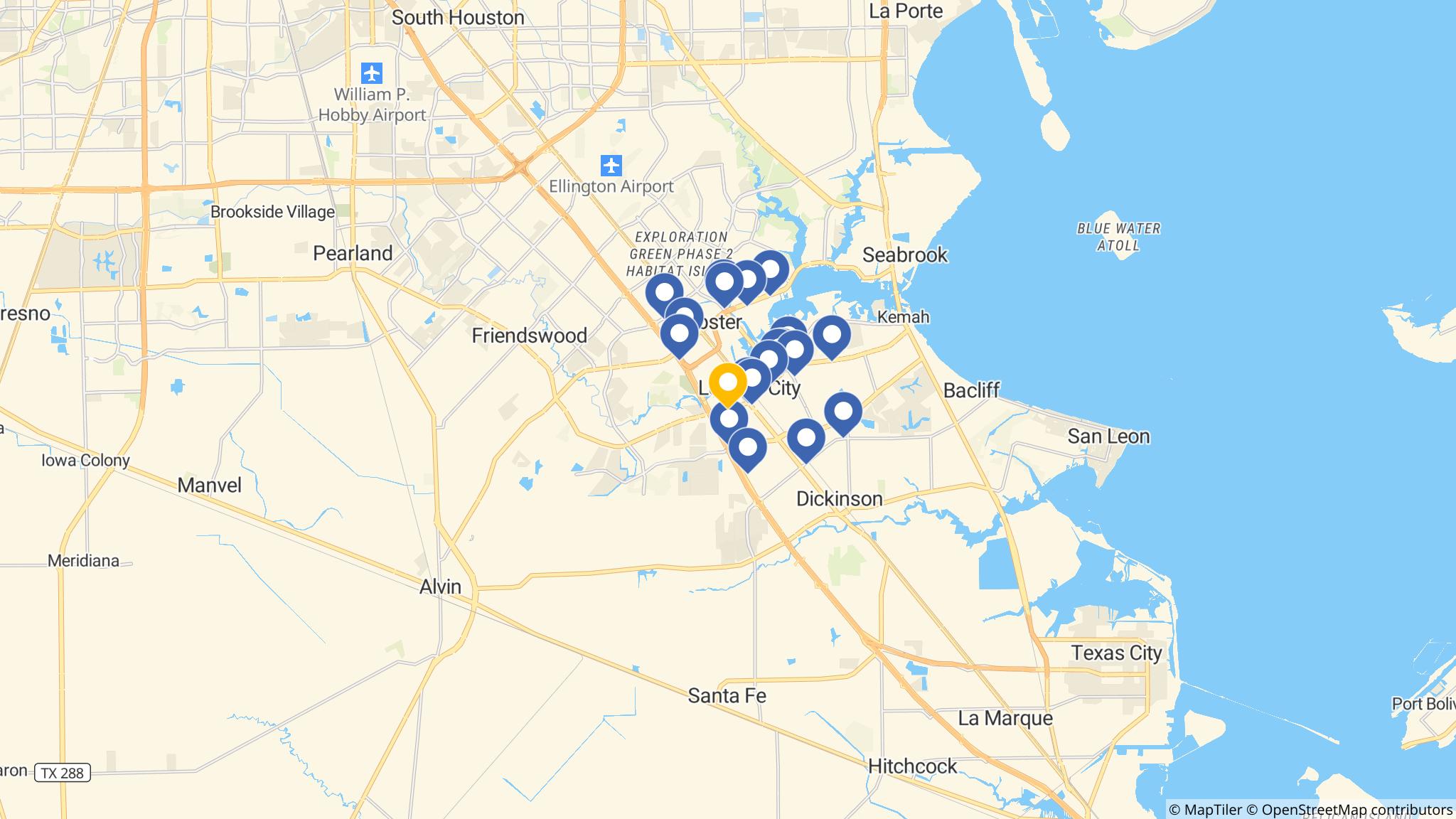 Street map of the ATM area