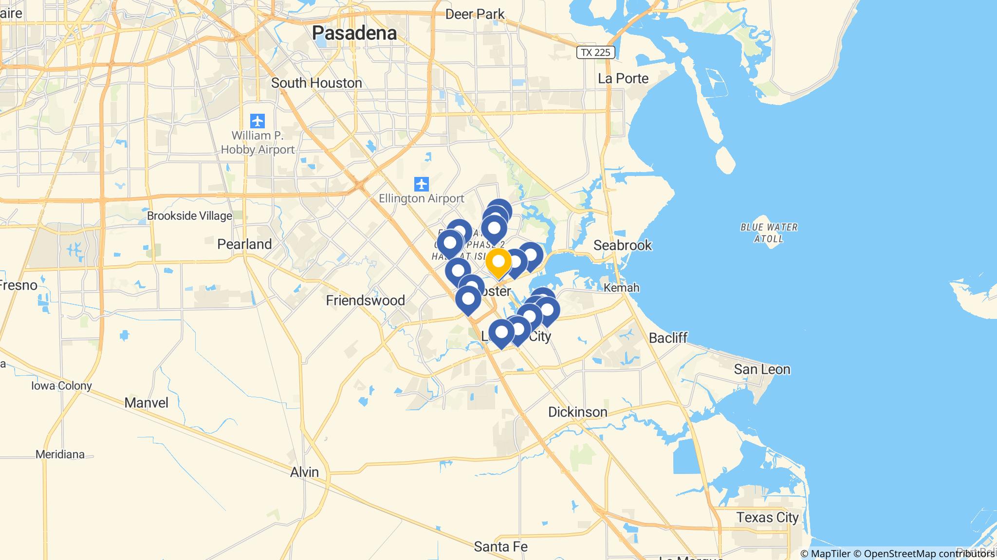 Street map of the ATM area