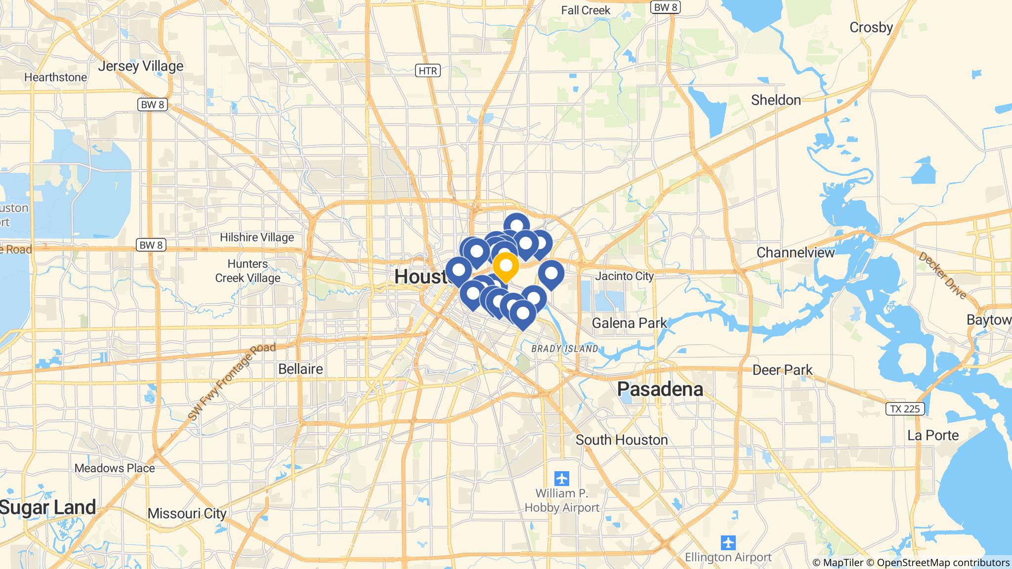 Street map of the ATM area