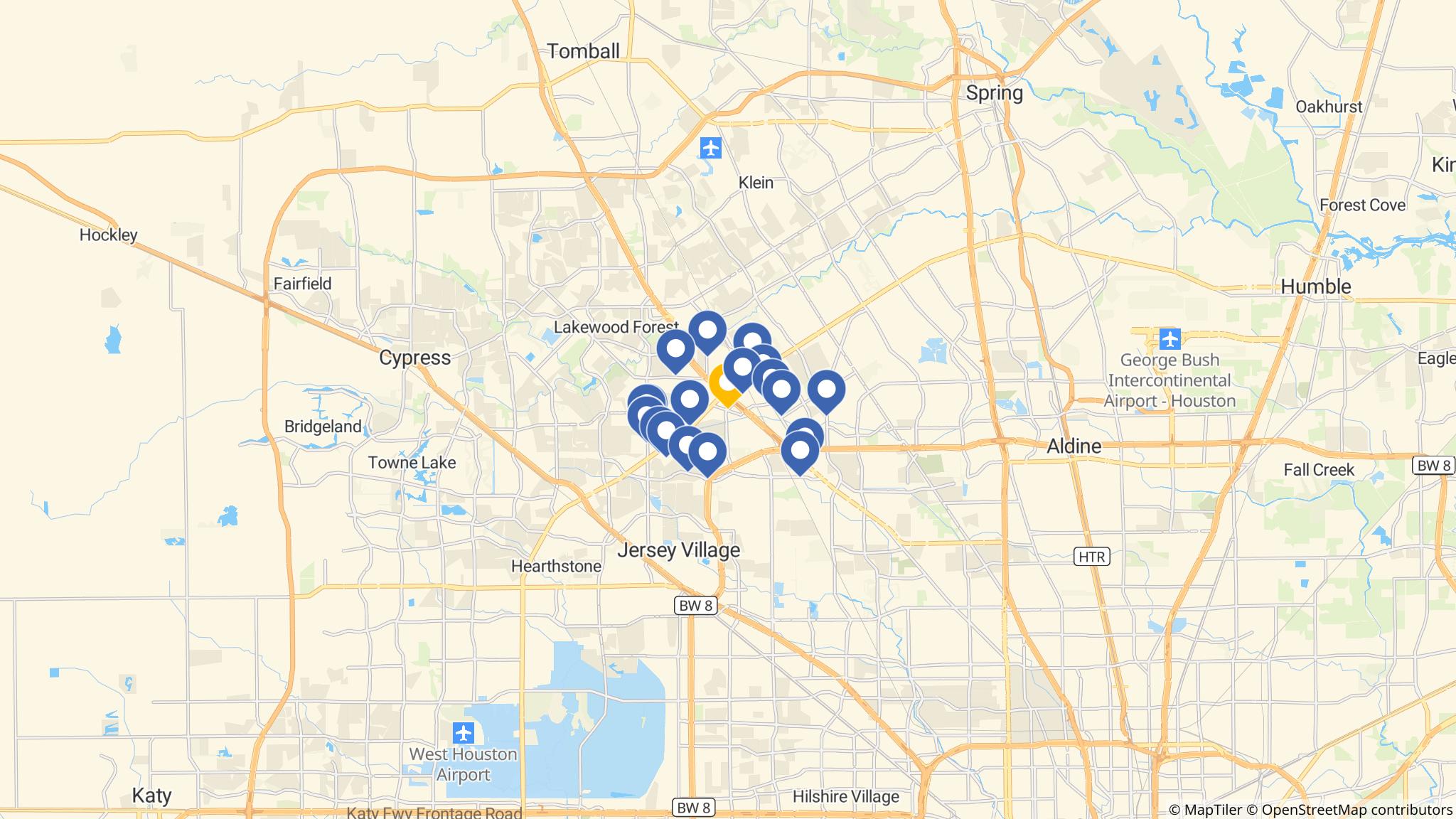 Street map of the ATM area