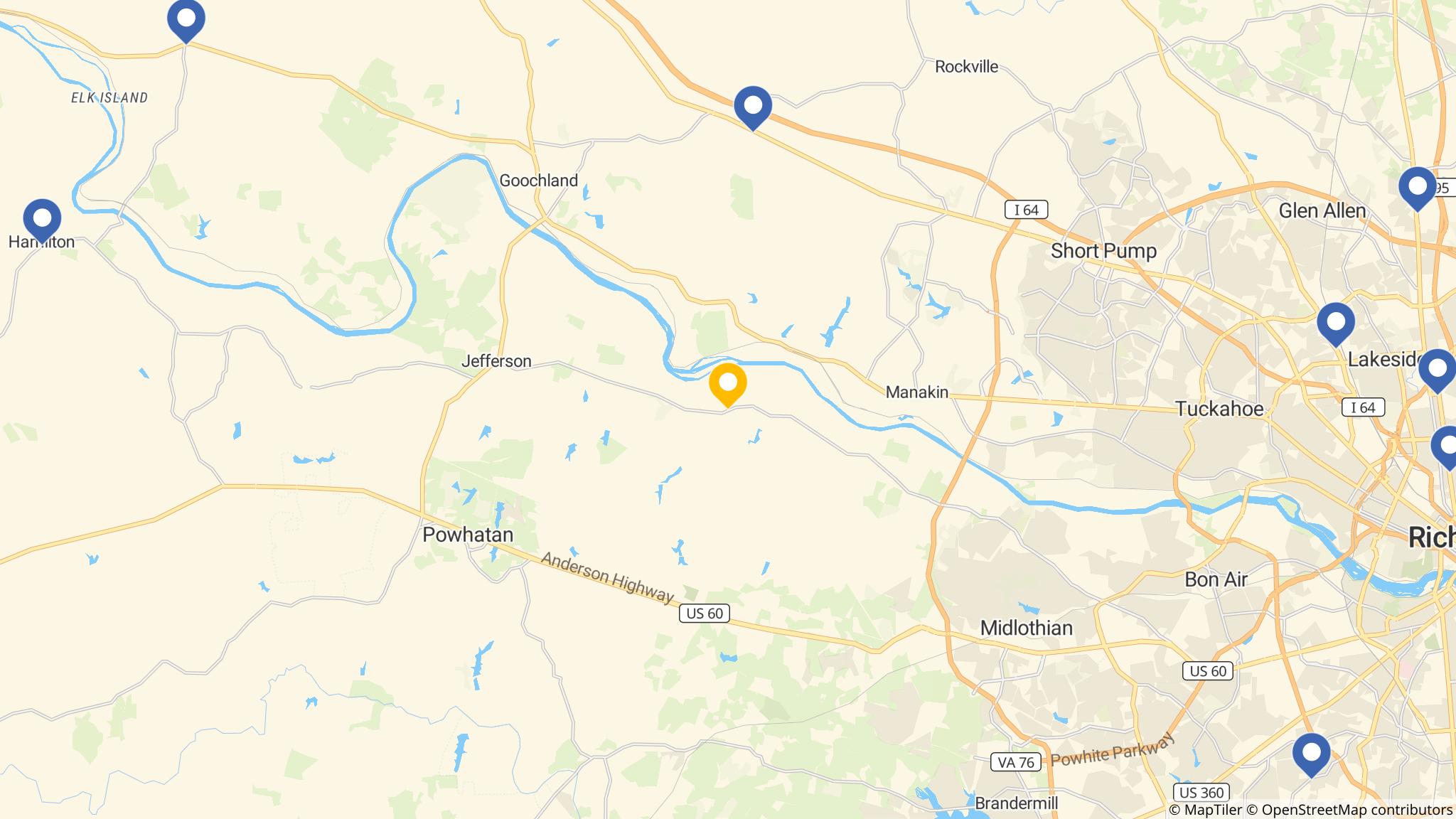 Street map of the ATM area